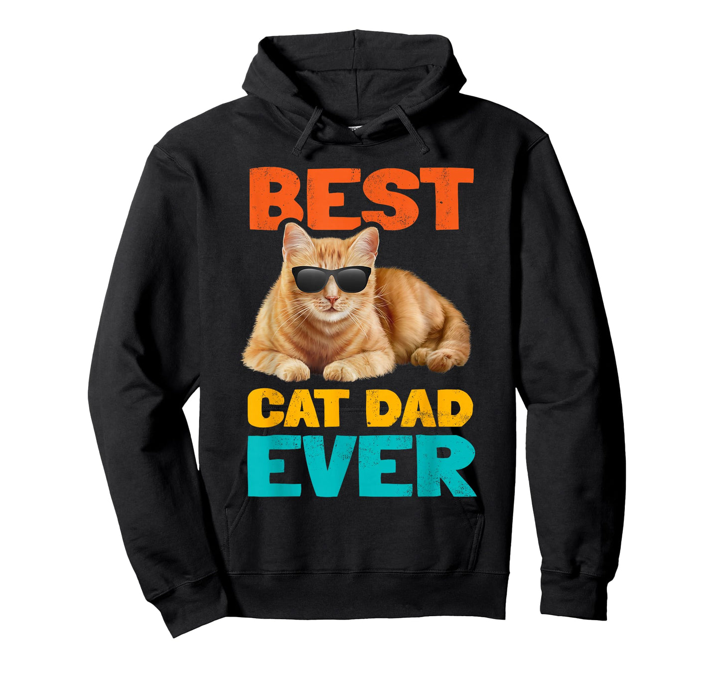 Best Cat Dad Ever Funny Cat Owner Tabby Birthday Fathers Day T-Shirt