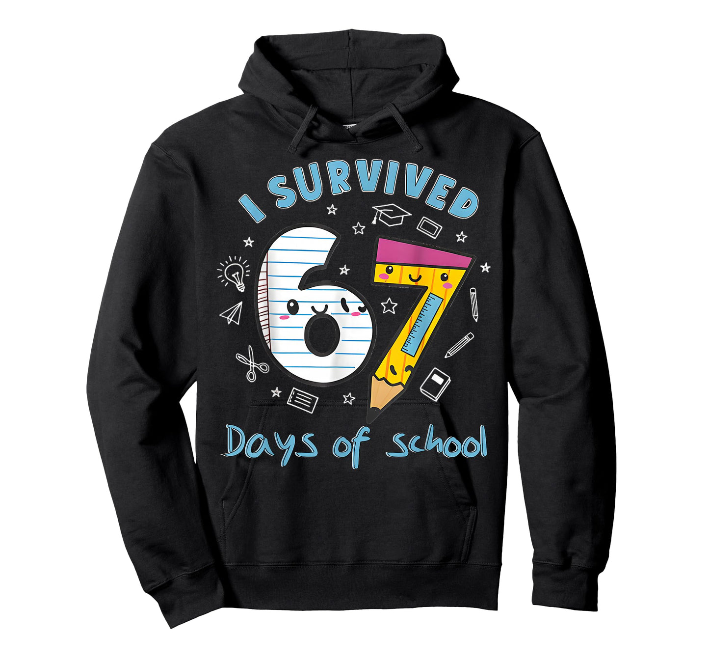 I Survived 67 Days of School Funny 6 7 Meme Teacher Student T-Shirt