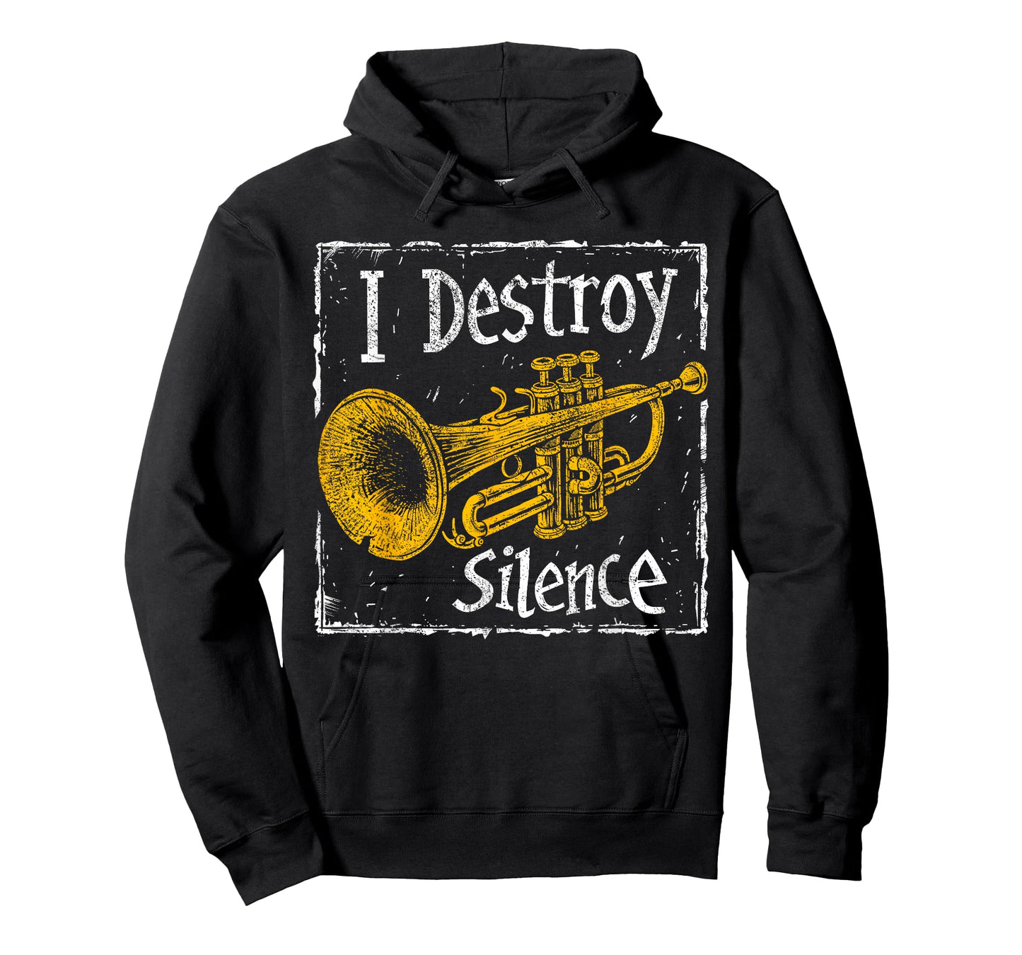 Trumpet Player - I Destroy Silence - Trumpet T-Shirt