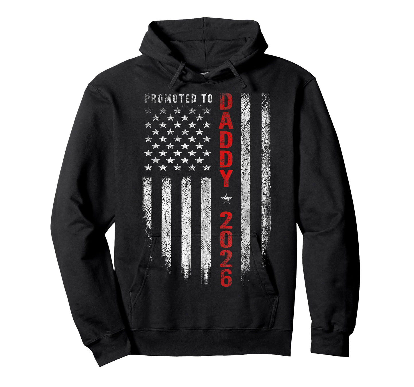 Patriotic Mens Promoted to Daddy Est 2026 First Time Dad T-Shirt