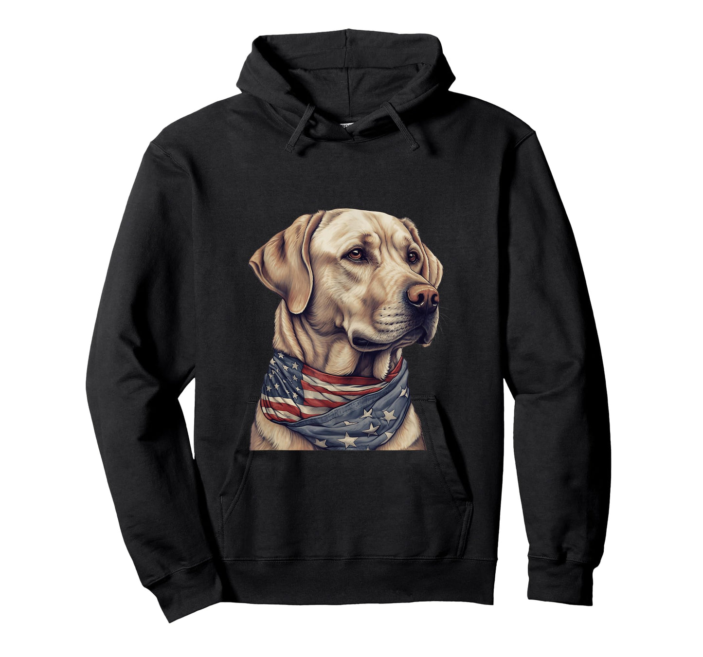 American USA Flag Lab Owner Yellow Labrador Retriever T-Shirt
