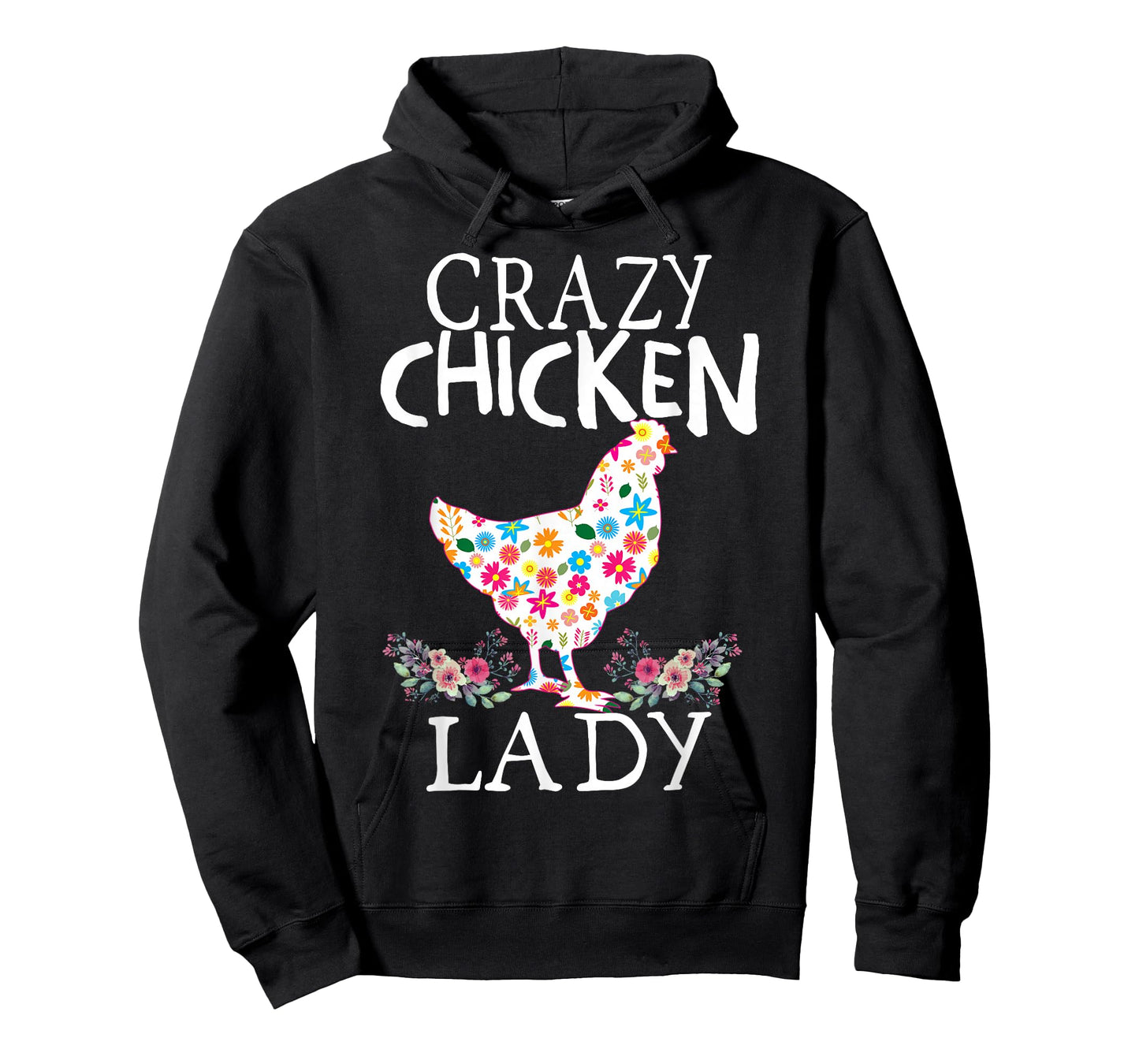 CRAZY Chicken Lady Funny Chicken Lovers for Women Girls T-Shirt