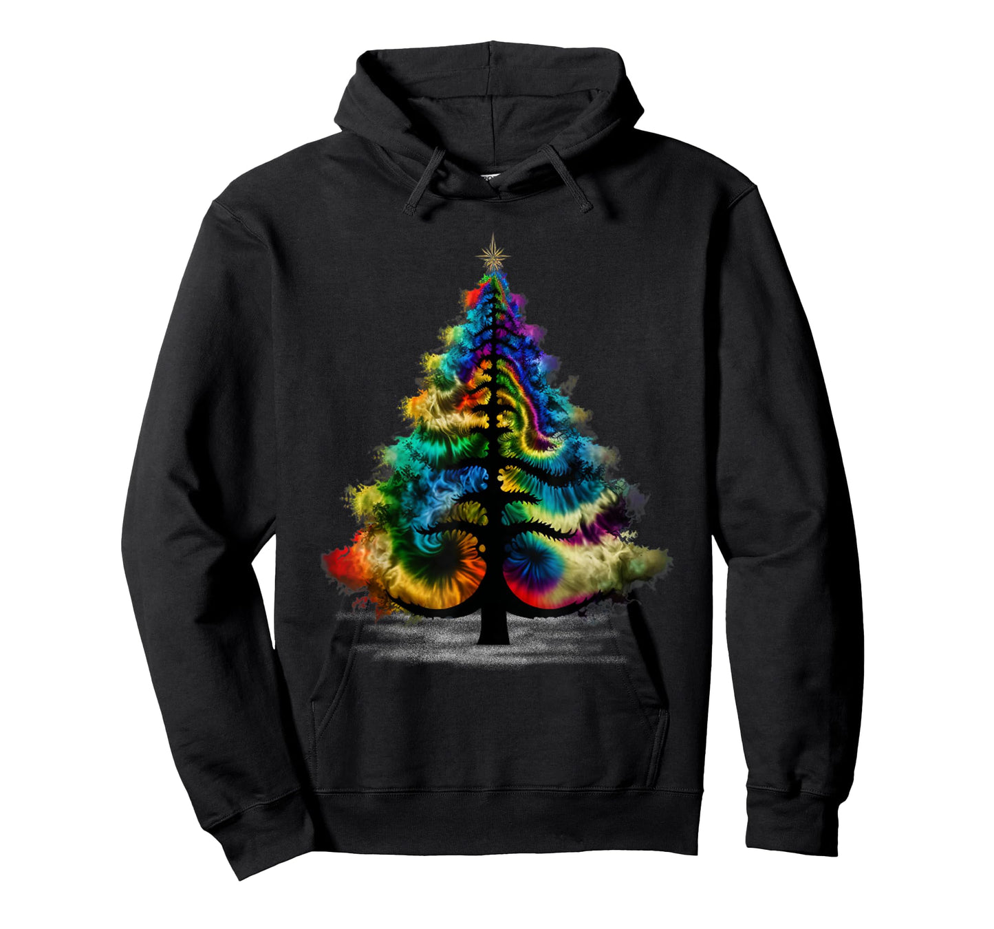 Christmas Tree Tie Dye Colorful Shirt Men Women Cute Tree T-Shirt