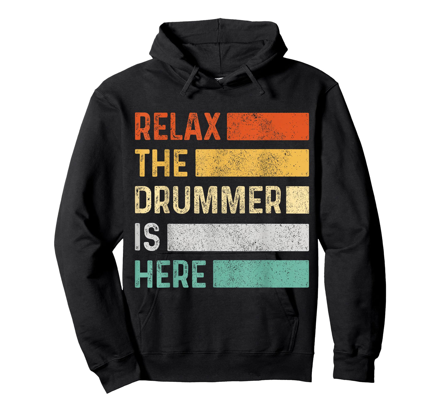 Relax The Drummer Is Here Vintage Funny Drums T-Shirt