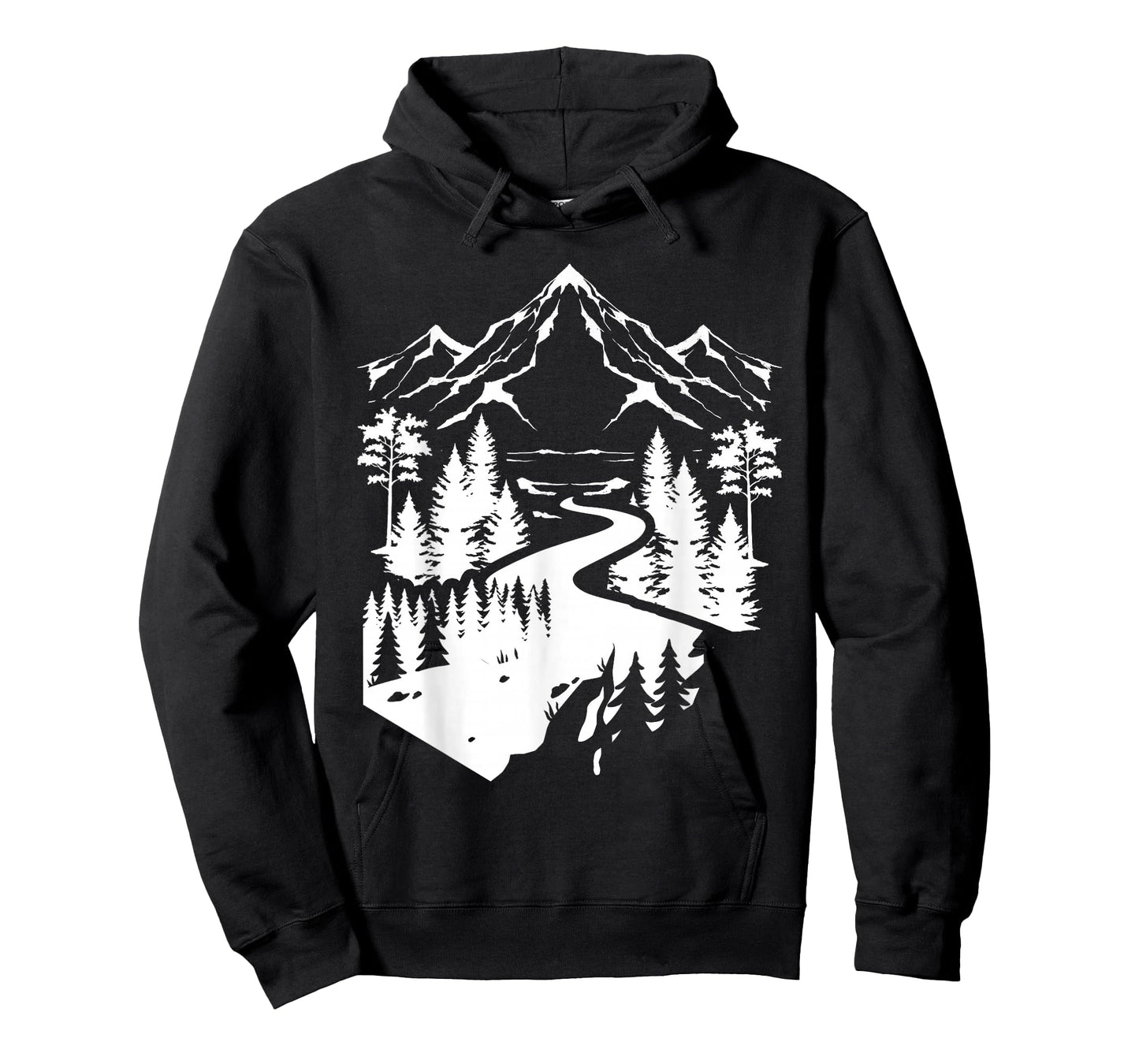 Outdoor Nature Mountain Hiker Forest Path Tree Hiking T-Shirt