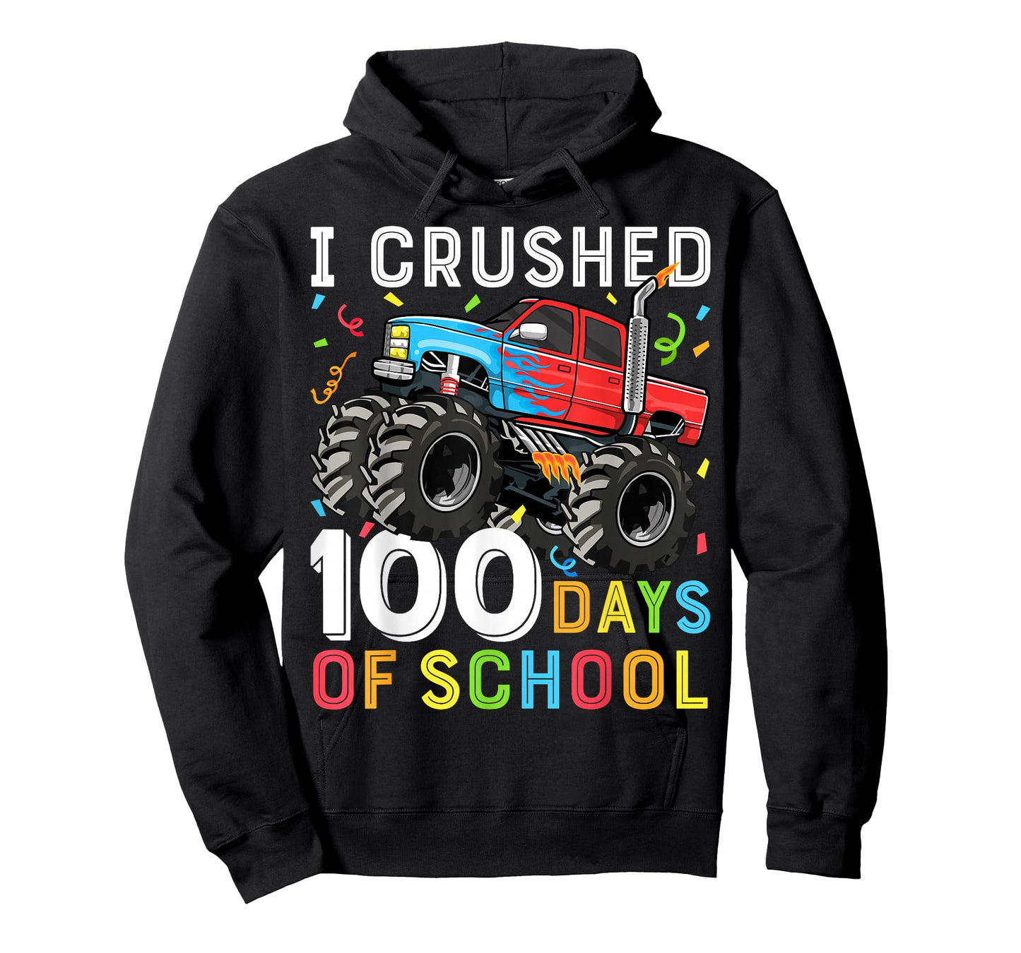 100 Days of School Monster Truck 100th Day of School Boys T-Shirt