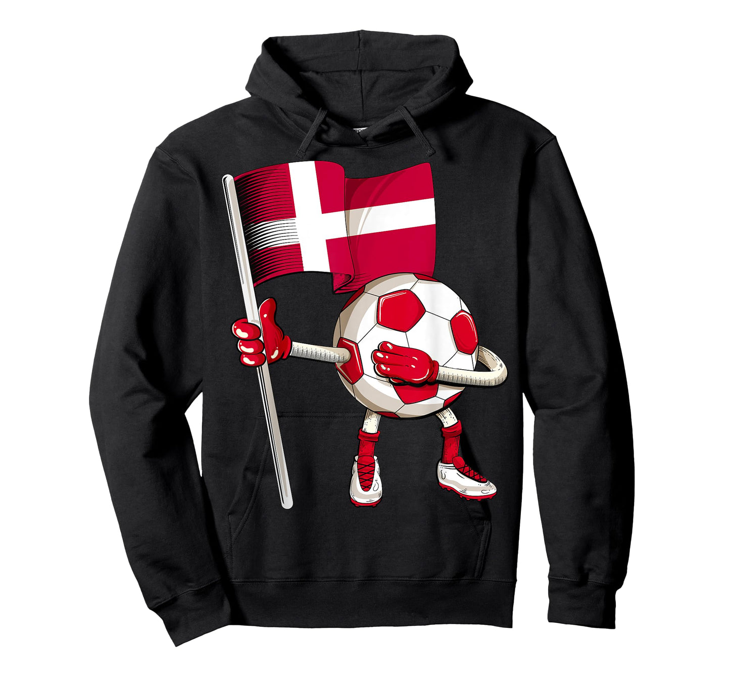 Denmark Soccer Jersey Danish Flag Football Dab Funny T-Shirt