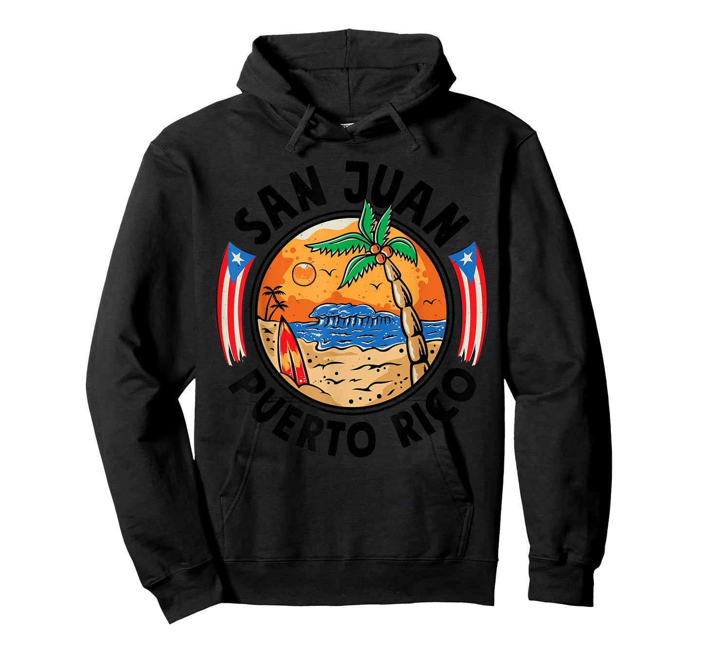 San Juan Puerto Rico Beach Retro Vintage 70s Sunset Summer Men Women Girls Kids T-Shirt