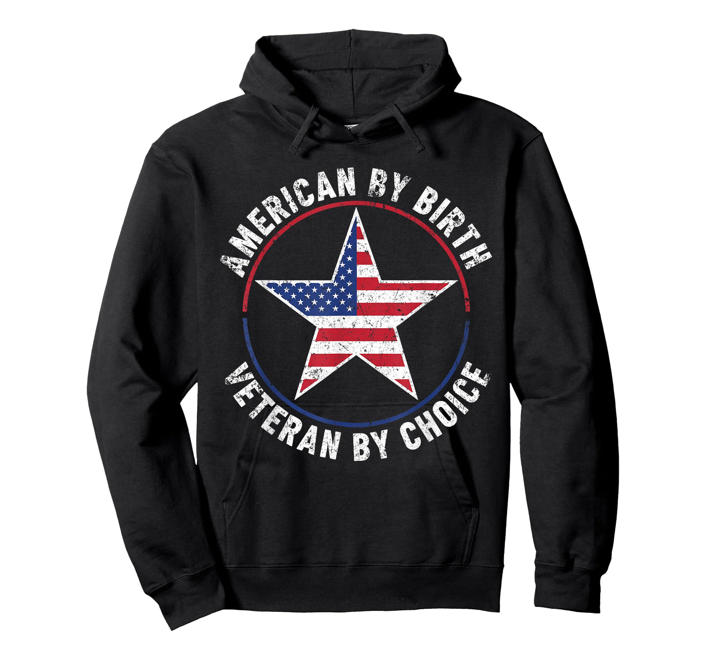 American by Birth Veteran by Choice US Flag Veterans Day T-Shirt