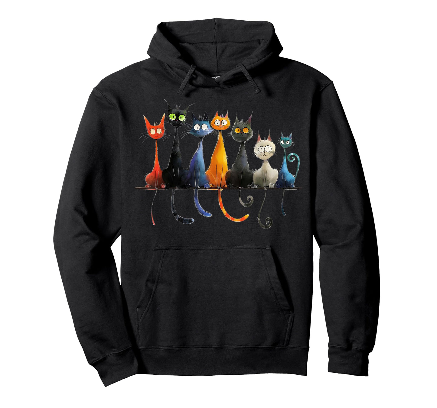 Whimsical Mid-Century Modern Look Cats 50& 60s Style T-Shirt
