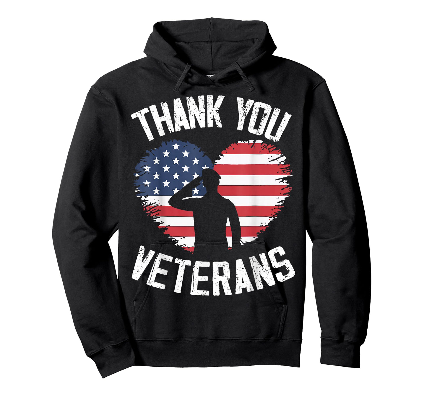 Thank You Veterans Patriotic American Flag Veterans Day T-Shirt