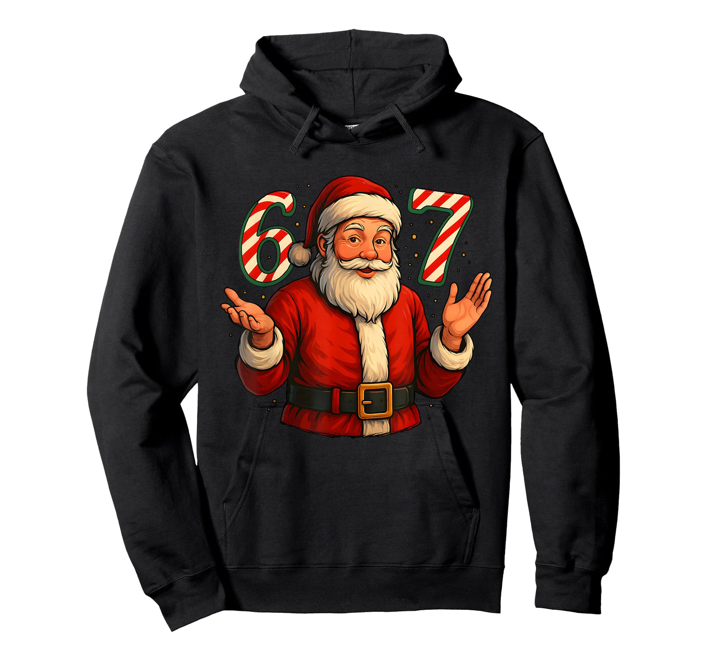 Funny 67 Meme Santa Style Christmas 6 7 T-Shirt