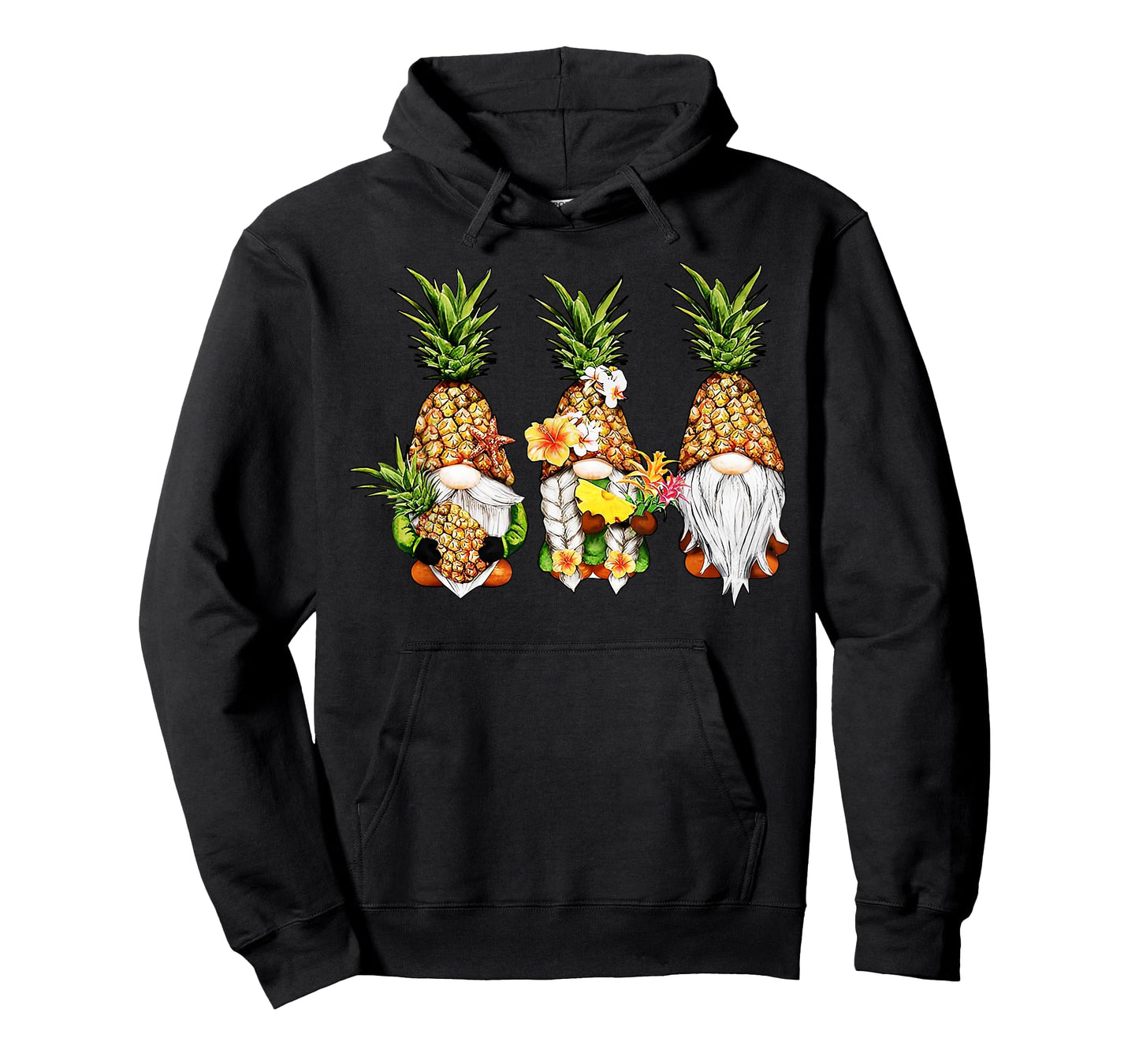Pineapple Gnomes Beaches Summer Aloha Hawaii Hawaiian T-Shirt for Men Women Girls Kids