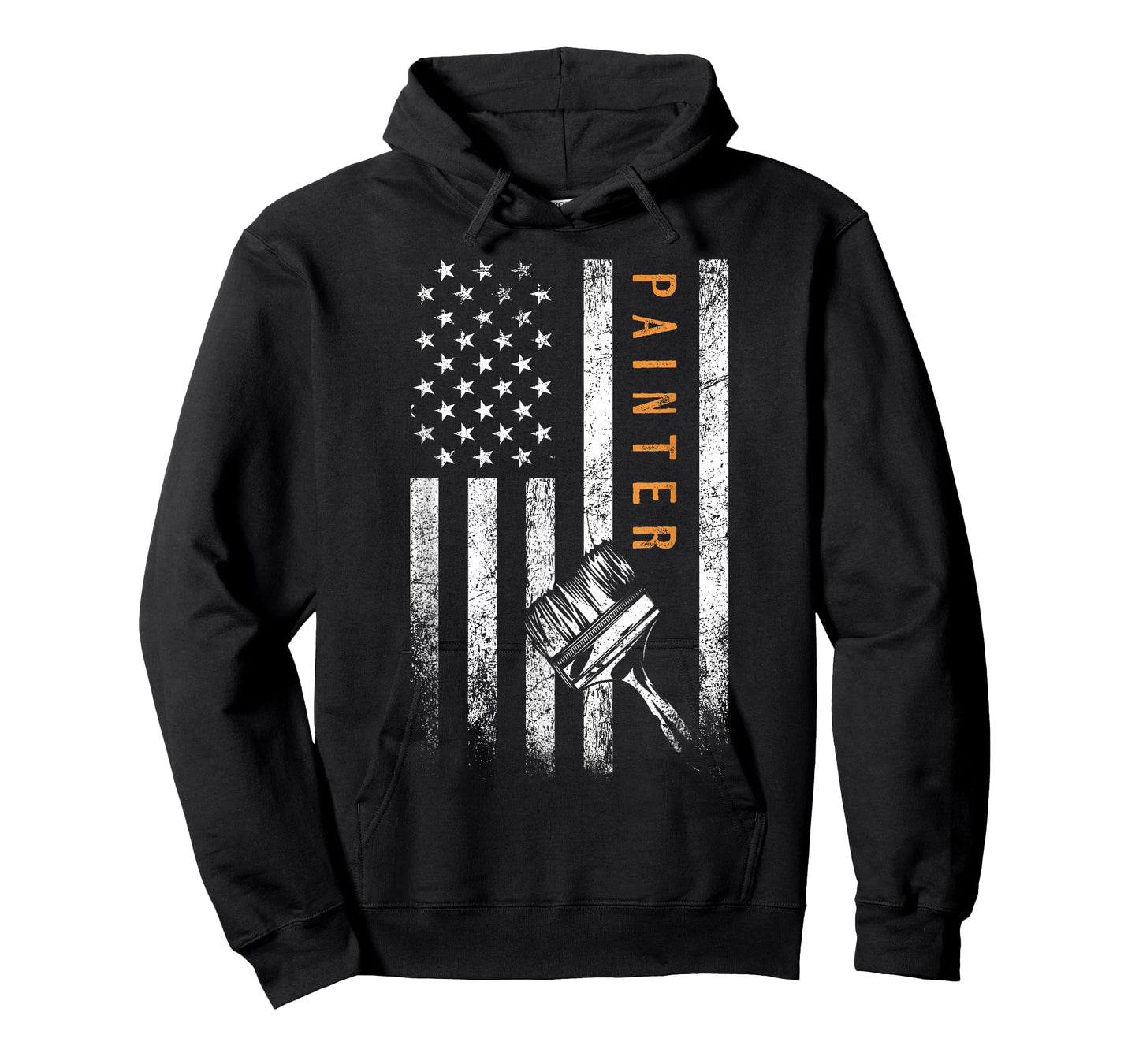 Painter American Flag Design Painting T-Shirt