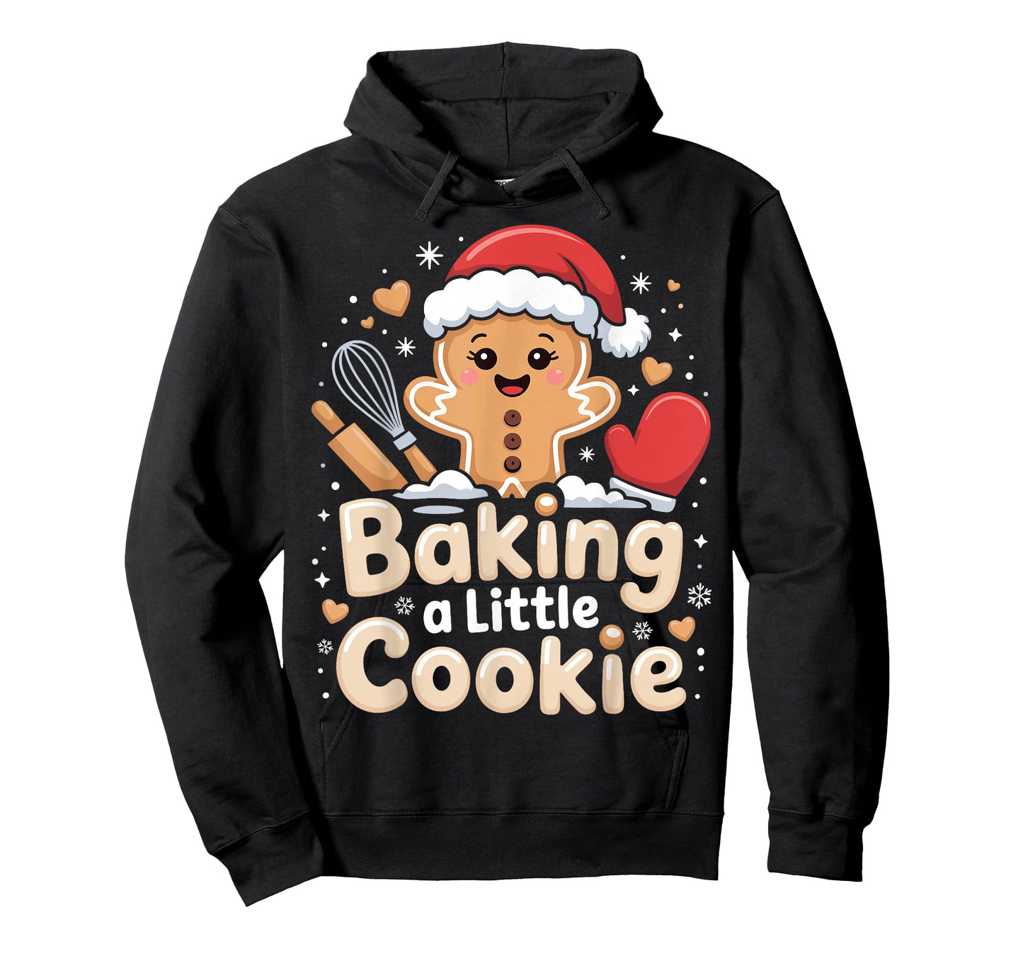 Baking A Little Cookie Cute Christmas Pregnancy Announcement T-Shirt