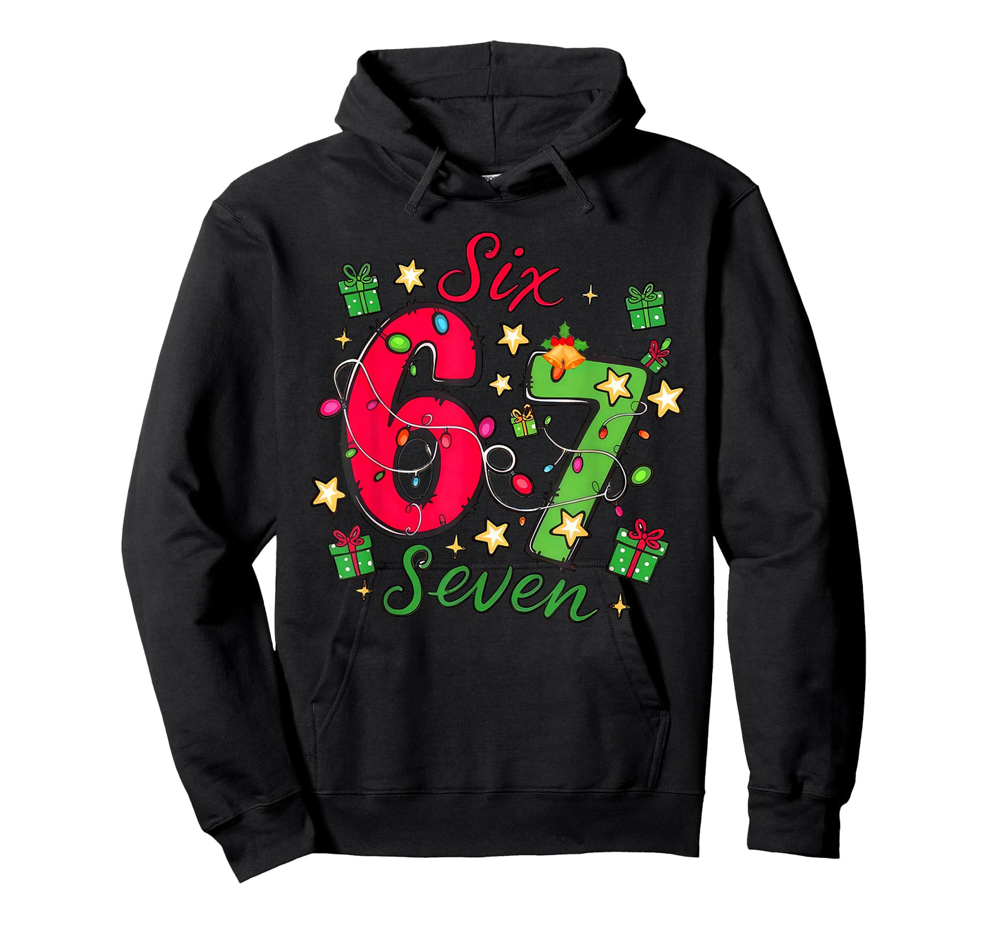 67 Green Hands Christmas Shirt Six Seven Meme Brainrot Xmas T-Shirt