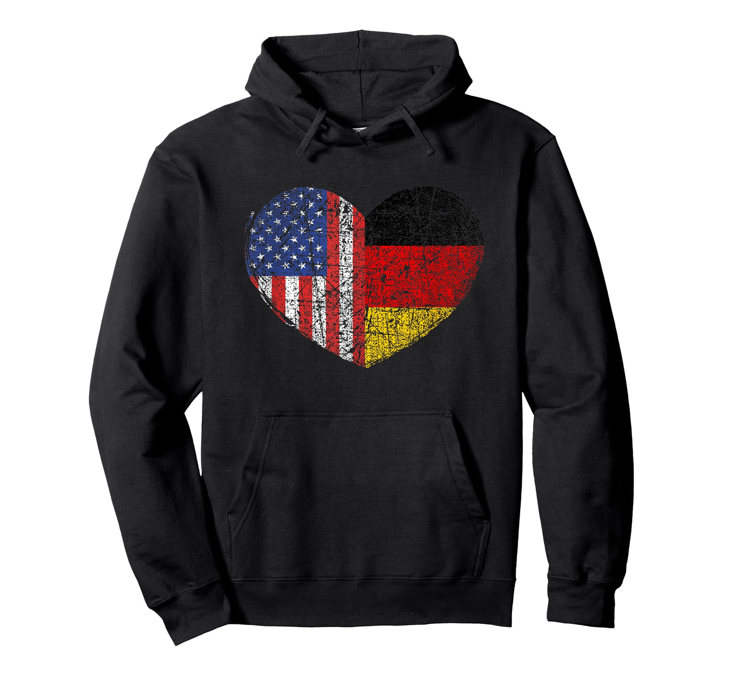 USA Germany Heart - Dual Citizenship T-Shirt Small