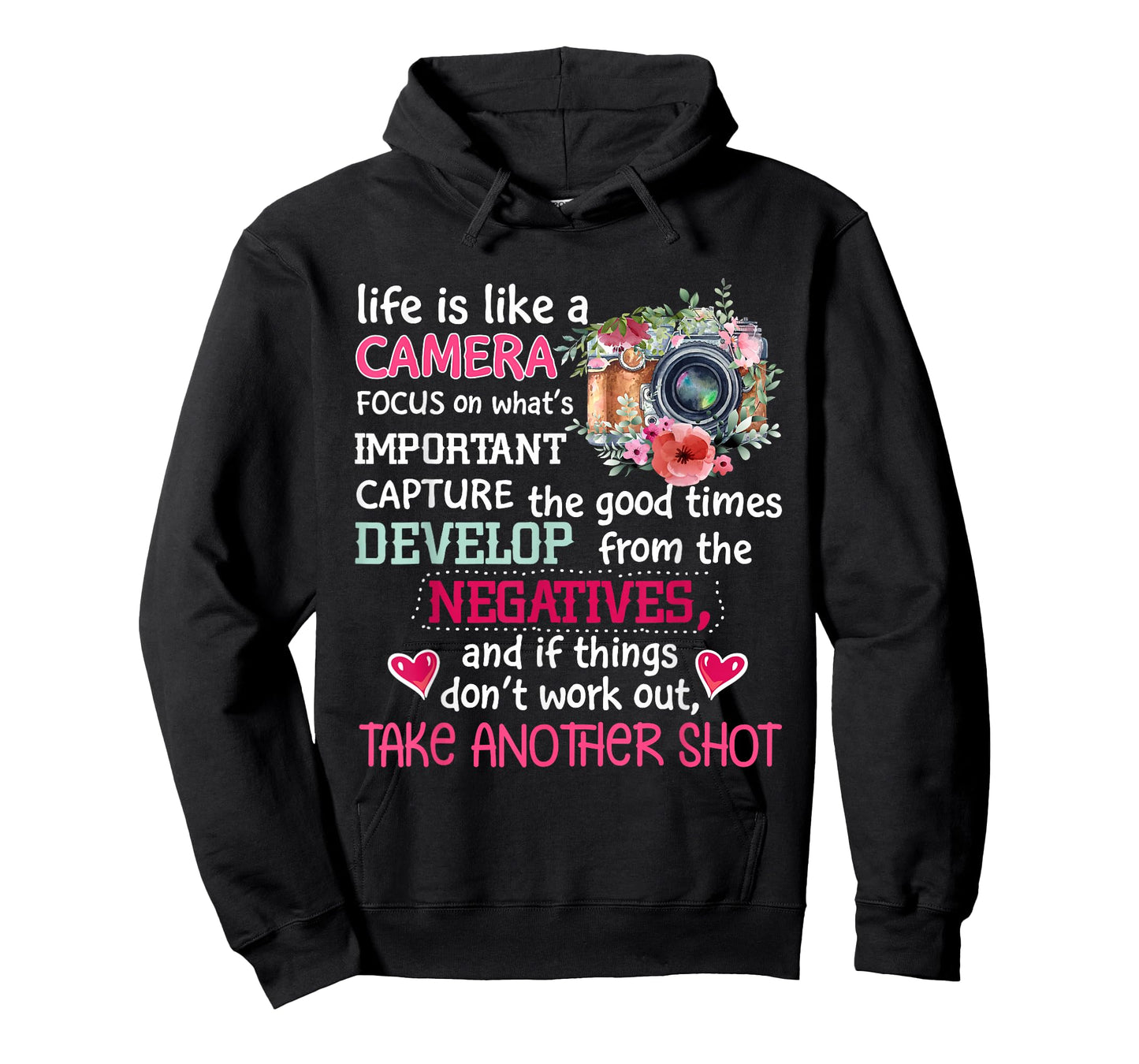 Photographer Photography Cute Life Is Like A Camera T-Shirt