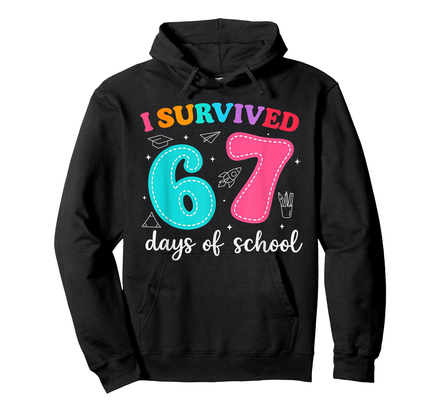 I Survived 67 Days of School Funny Meme Teacher Student T-Shirt