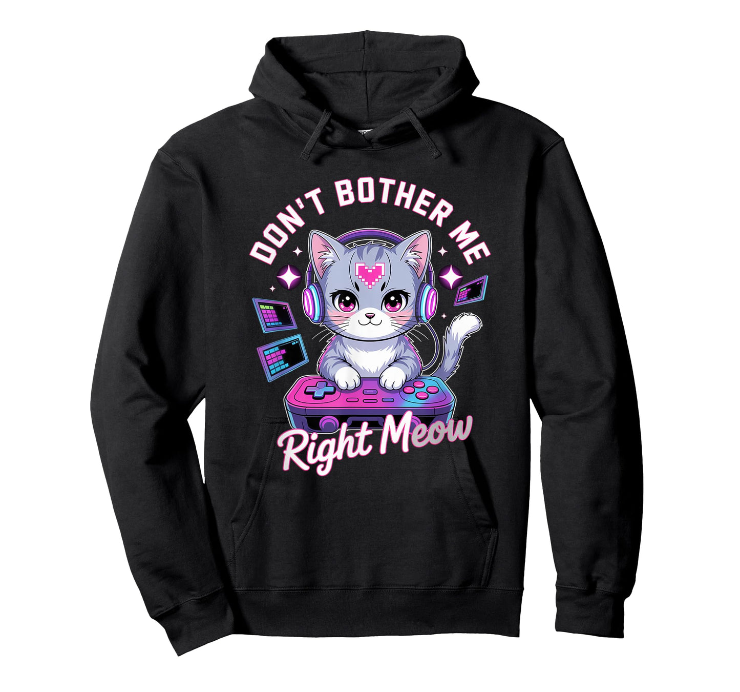 Don't Bother Me Right Meow, Video Gamer and Cat T-Shirt
