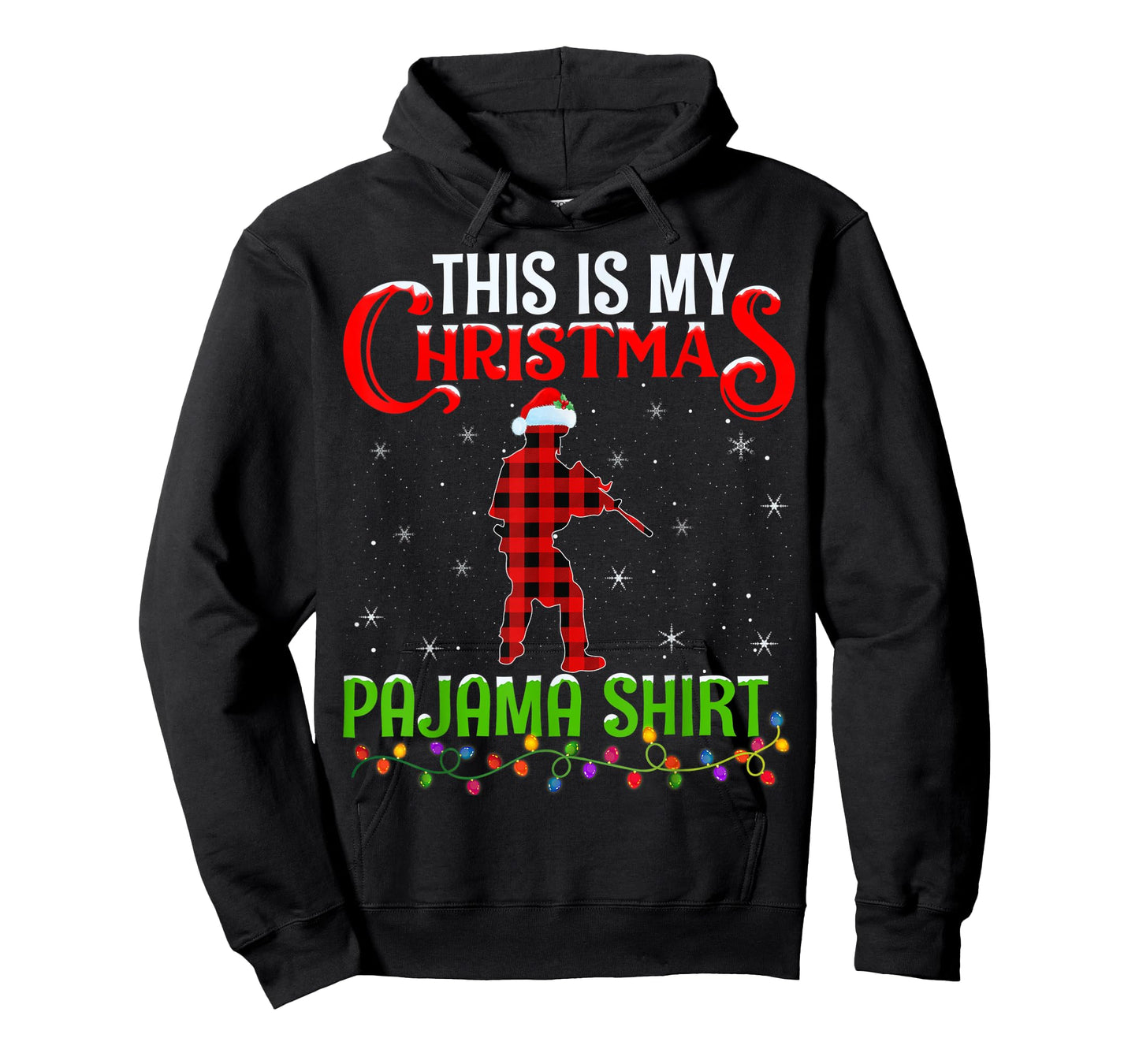 This Is My Christmas Pajama Shirt Airsoft Player Christmas T-Shirt