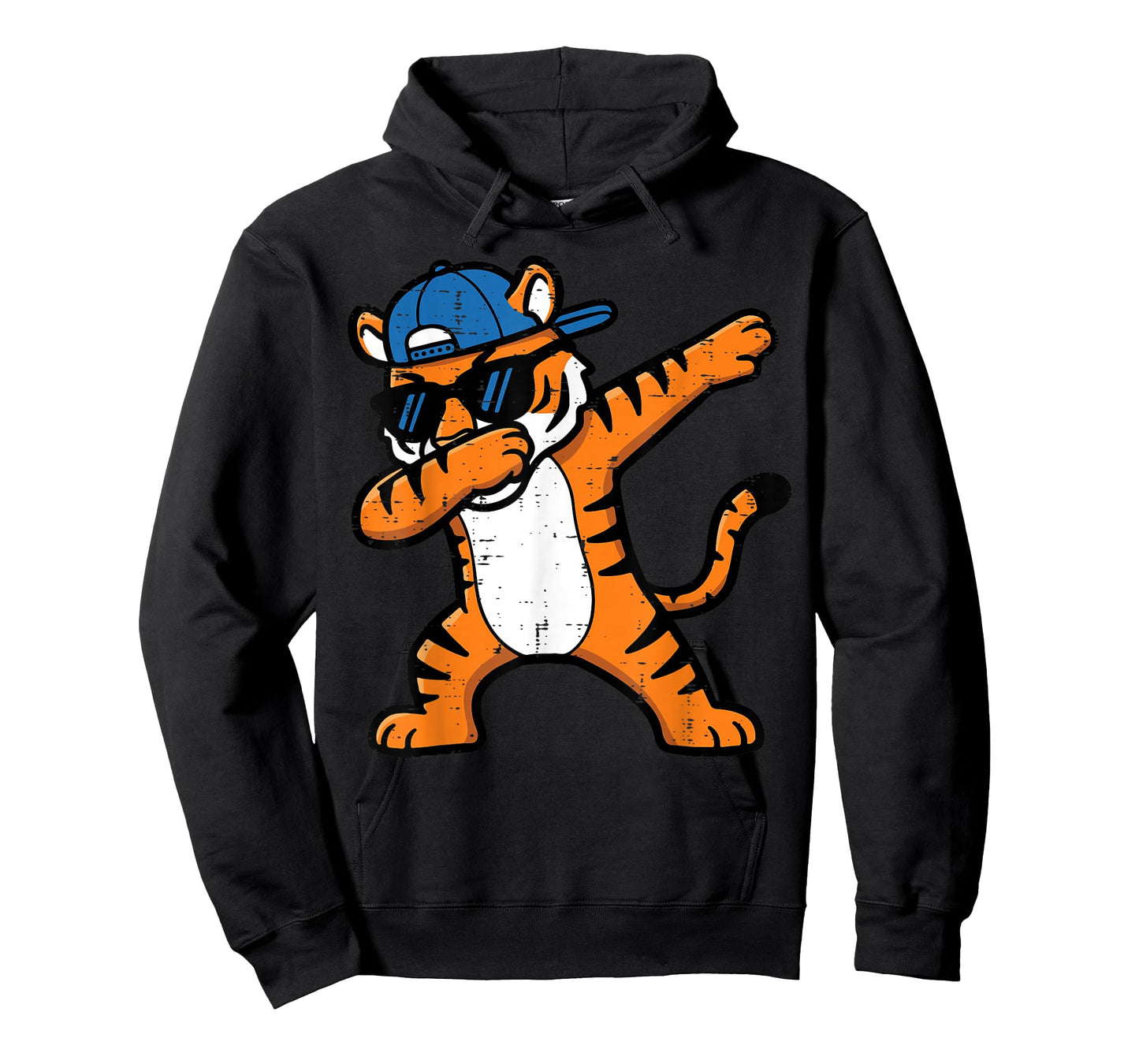 Dabbing Tiger Cap Funny Girls Boys Youth Teen Kids Men T-Shirt