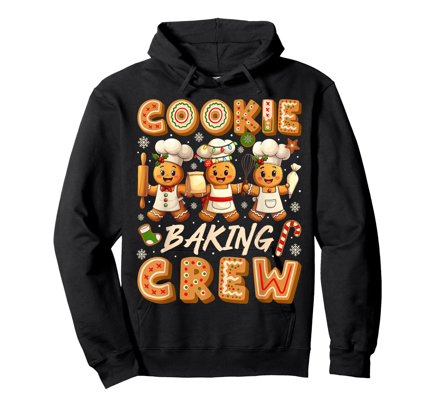 Cookie Baking Crew Christmas Funny Gingerbread Lovers Kids T-Shirt