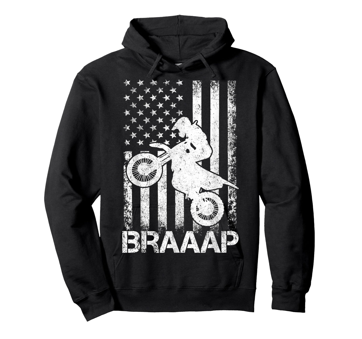Braaap Vintage USA American Flag Tea Women Kids Men T-Shirt