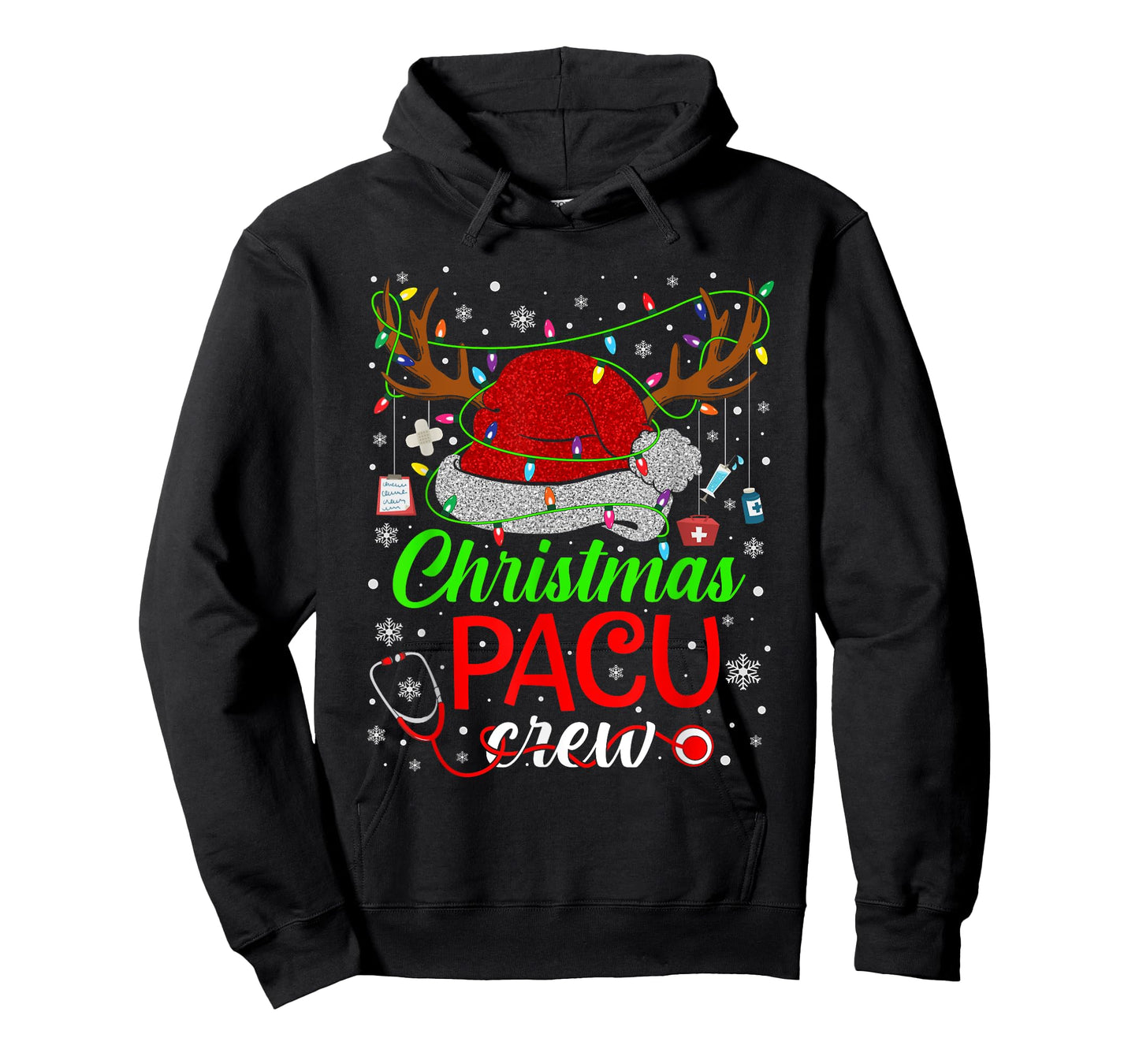 Christmas PACU Nurse Crew Santa Nurse Life Cute Xmas Pajama T-Shirt