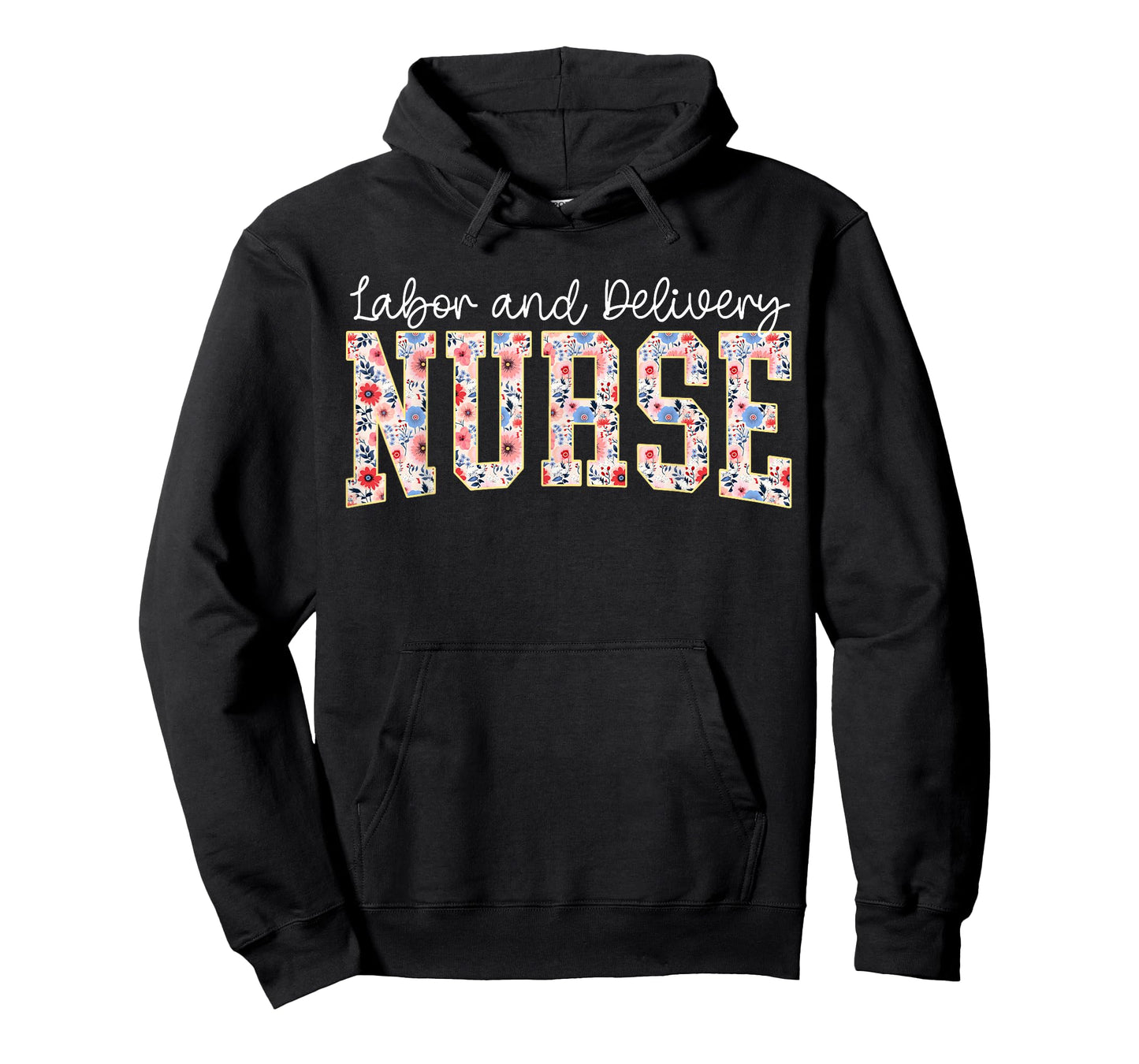 Cute Labor and Delivery Nurse Groovy L&D Nurse Floral T-Shirt