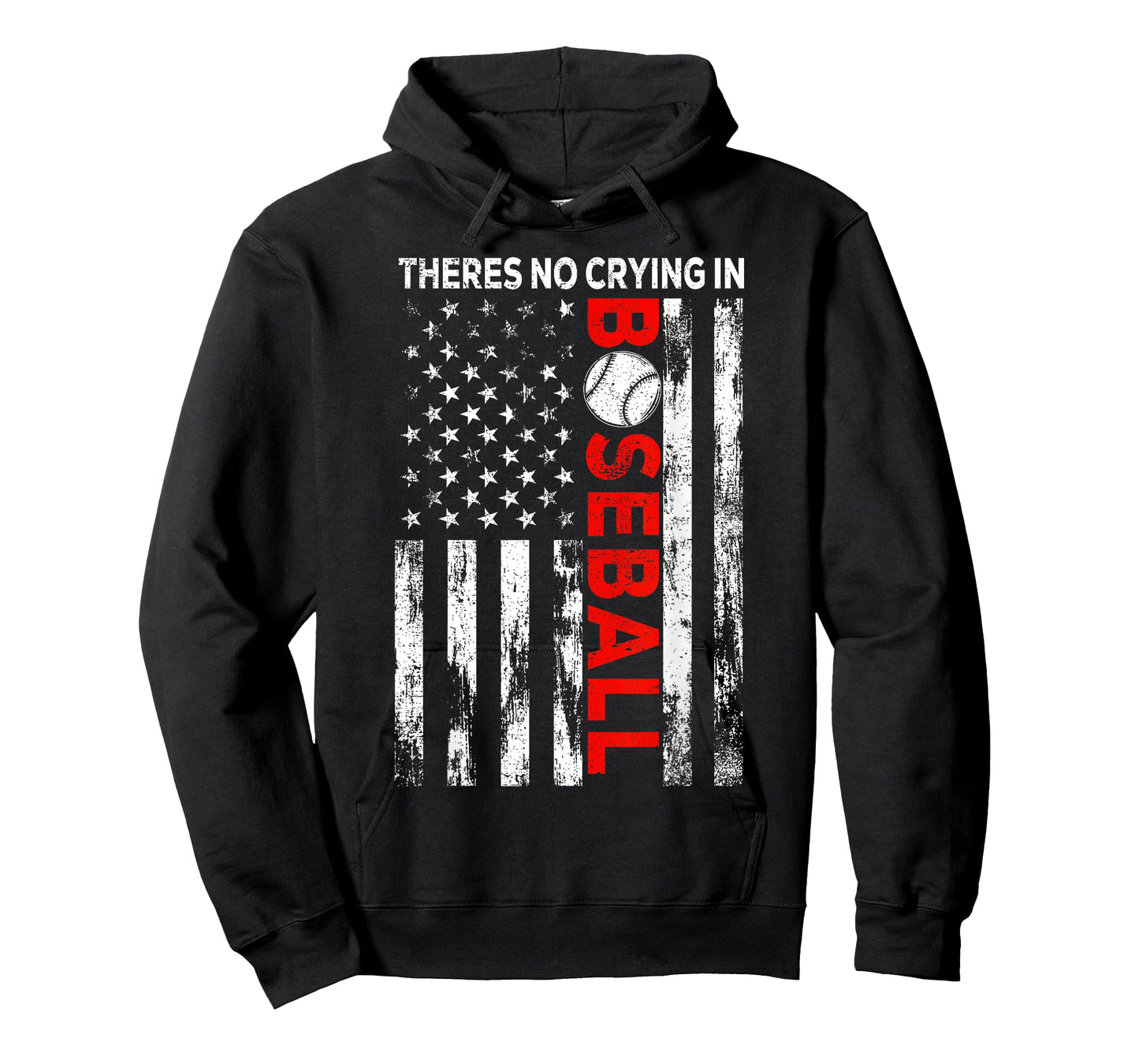 There no Crying in Baseball American Flag Game Day Baseball T-Shirt