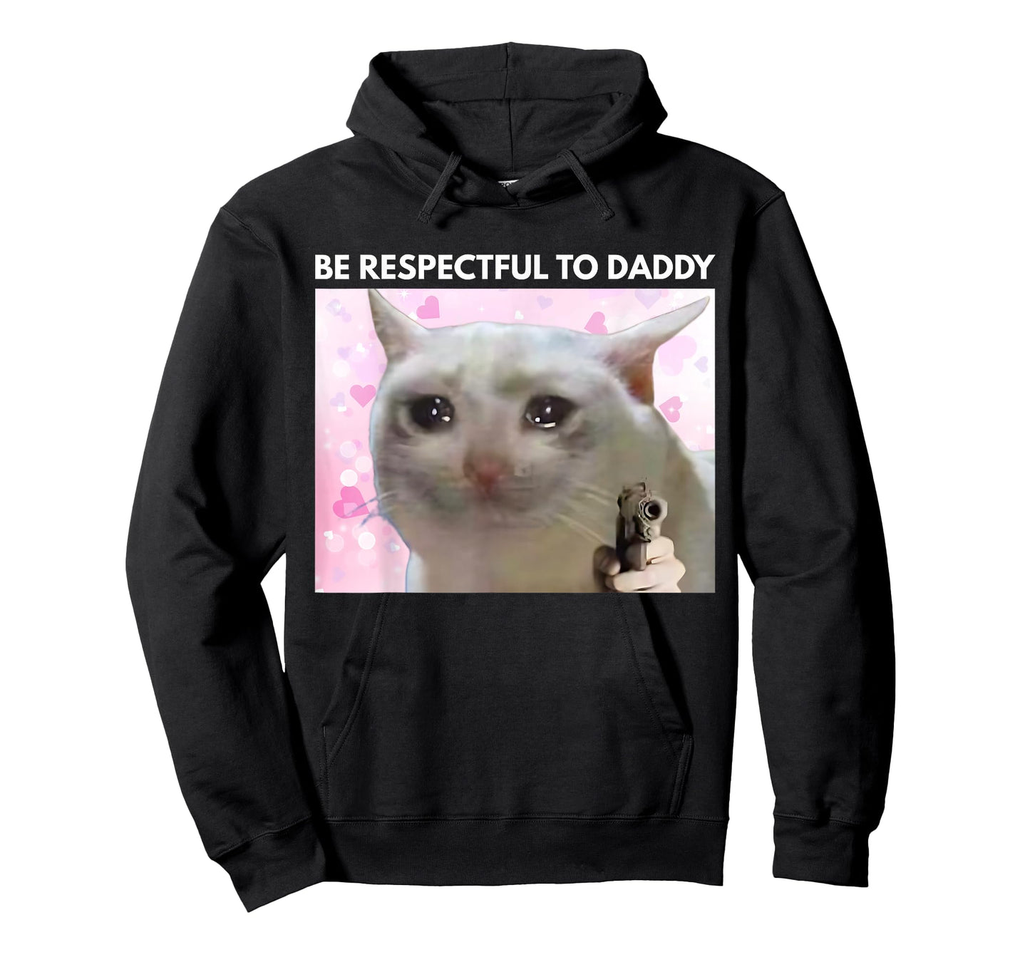 Be Respectful To Daddy Funny Cat Meme T-Shirt