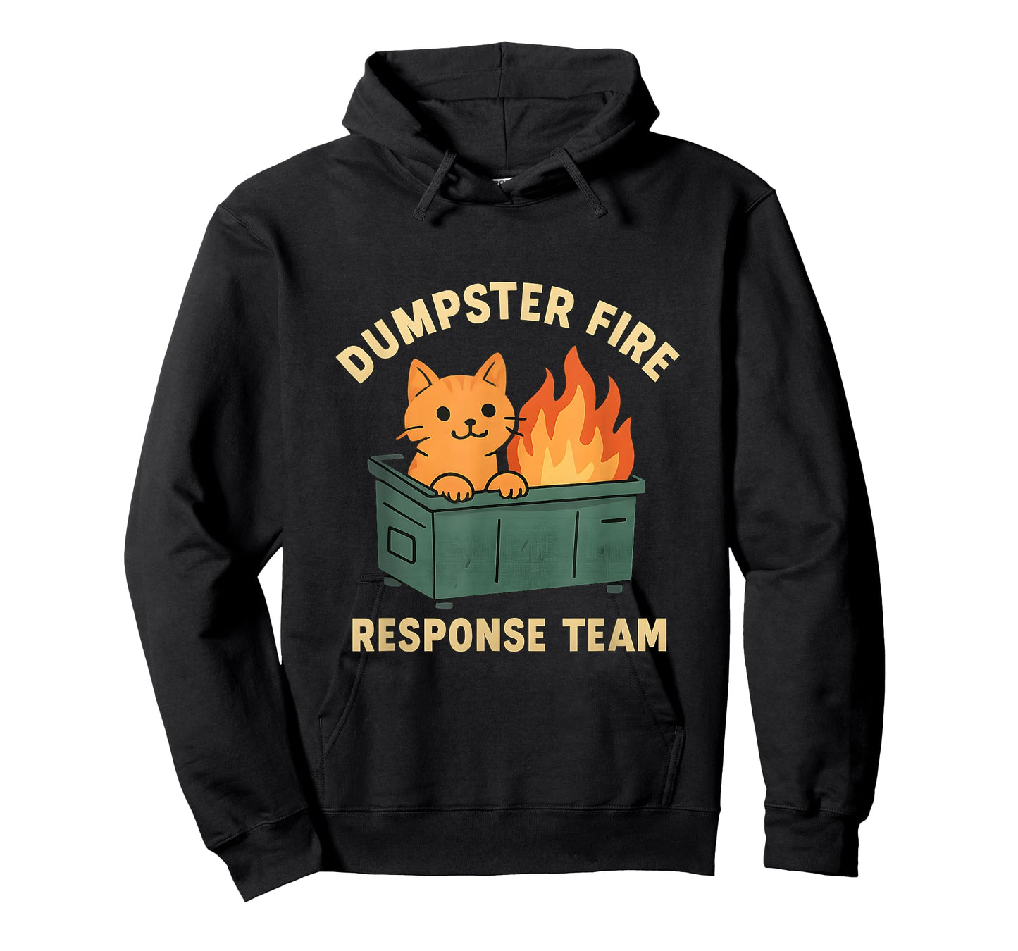 Dumpster Fire Response Team Funny Cat Lover T-Shirt
