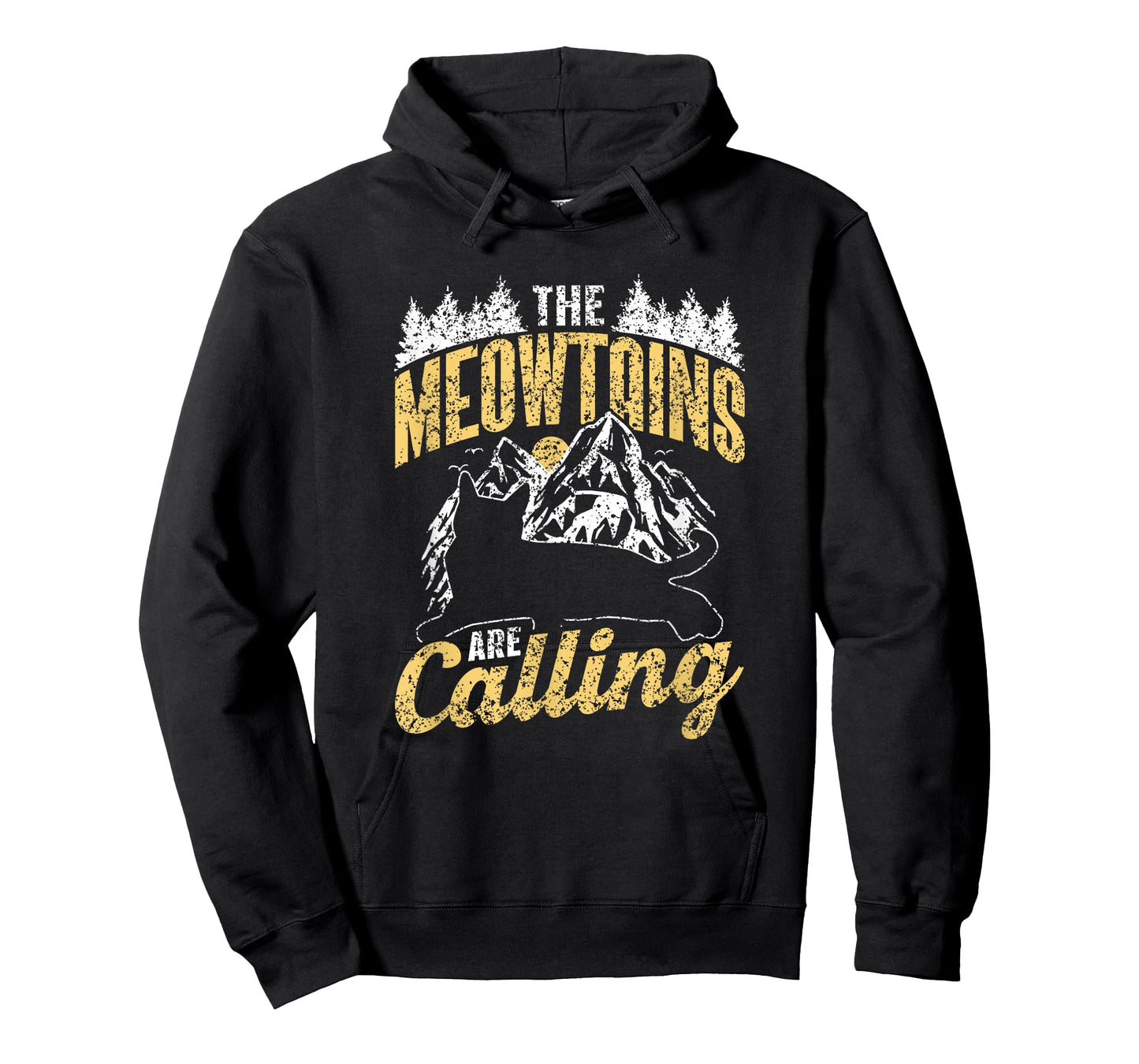 The Meowtains Are Calling Cat Saying Mountain Meowtain T-Shirt