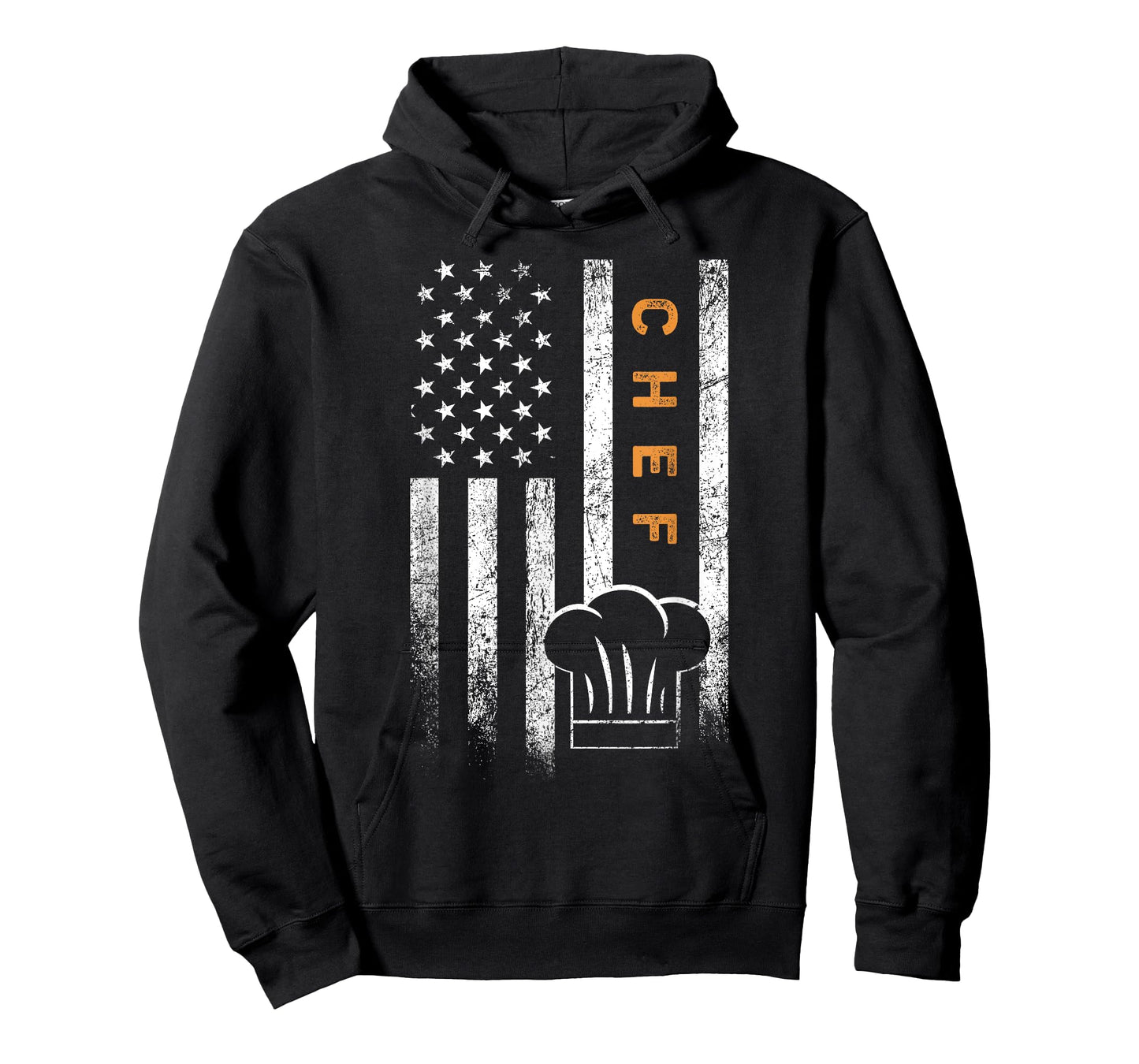 Chef American Flag Design Cook Cooking Women Men T-Shirt