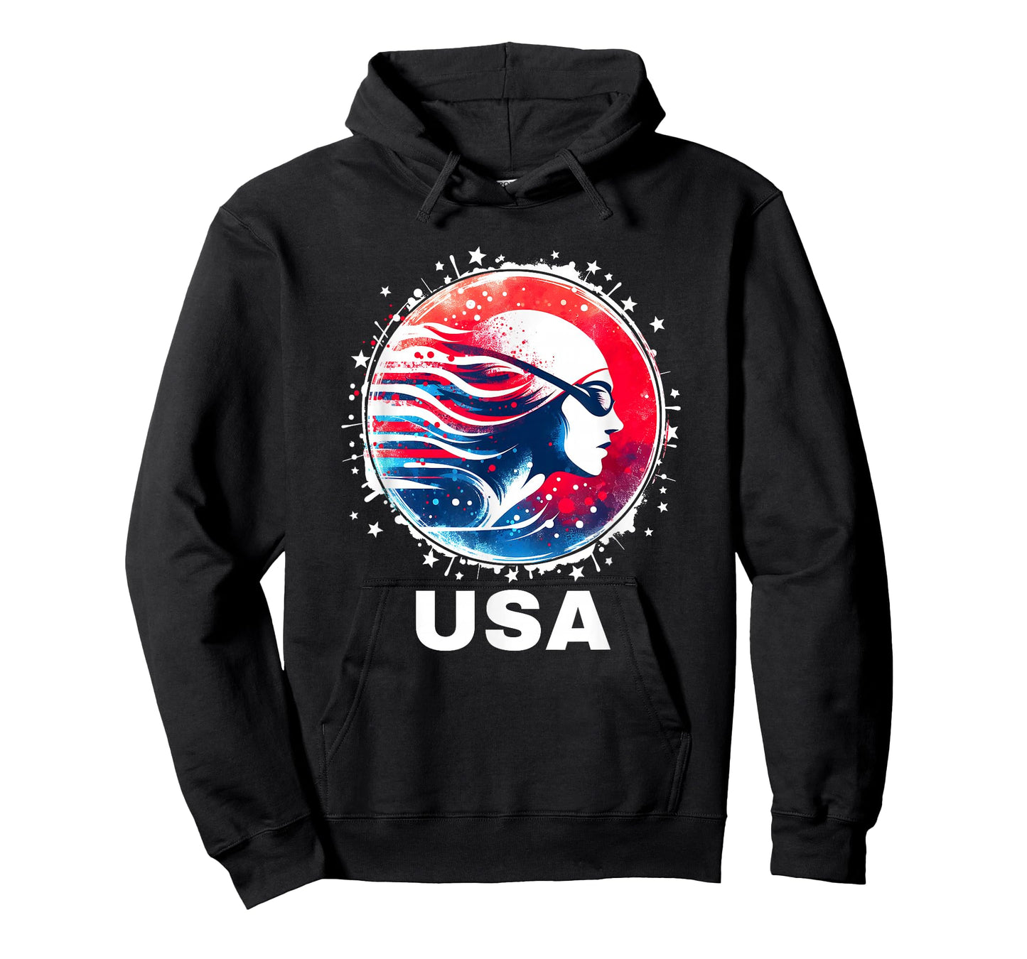 Swimming United States Team Apparel American Flag Swimming T-Shirt