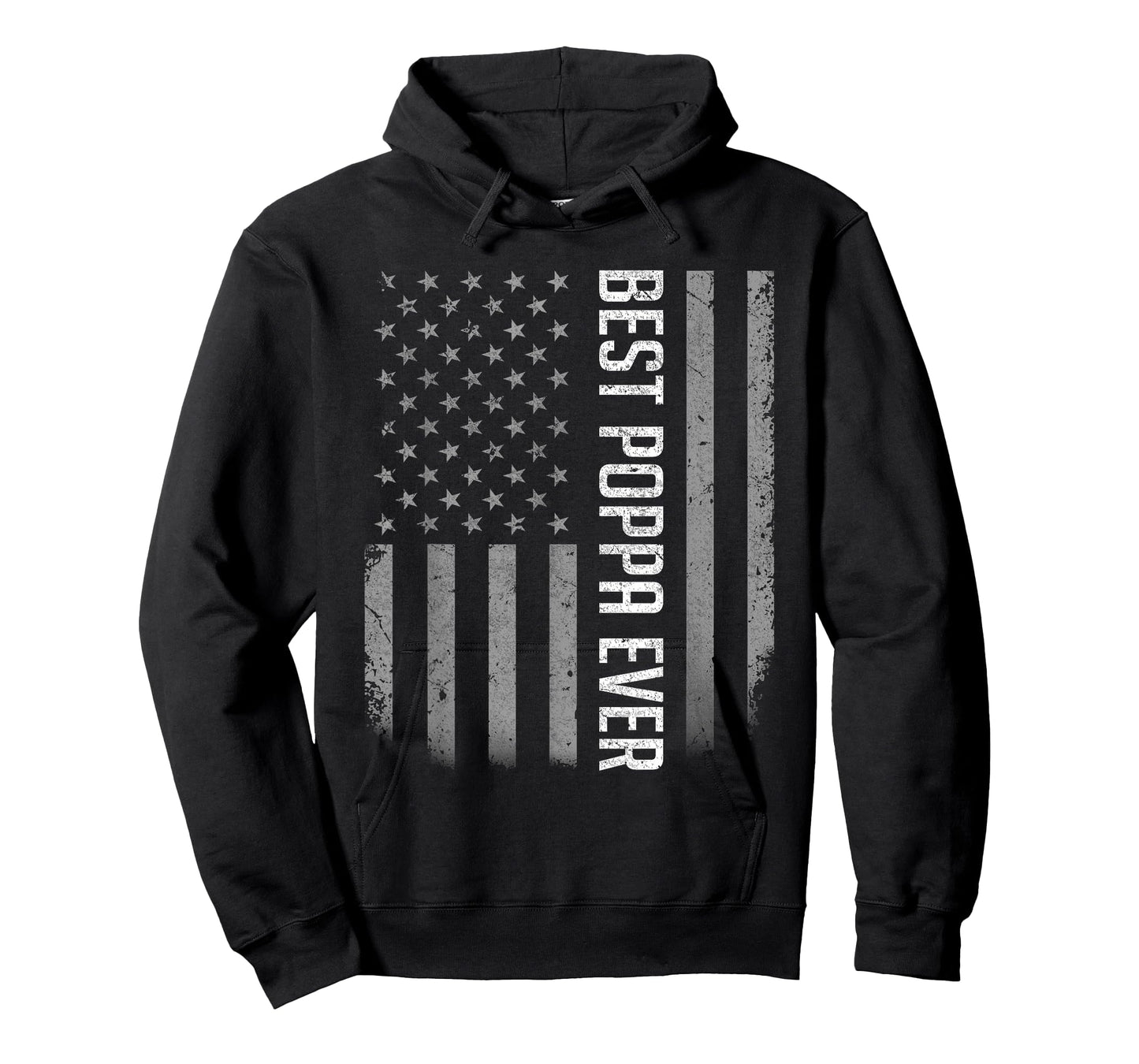 American Flag Dad Shirt Gift For Fathers day Best Poppa Ever T-Shirt