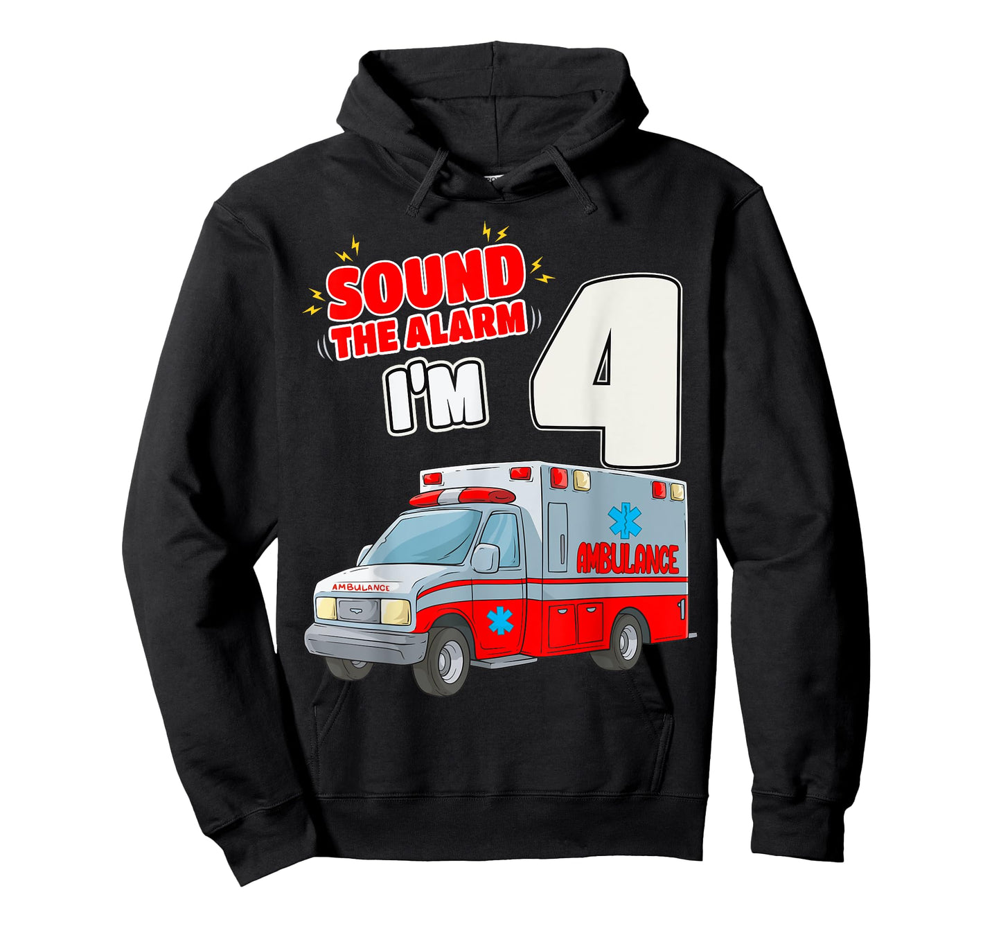 4th Birthday Medical Ambulance EMT 4 Years Old EMS Paramedic T-Shirt