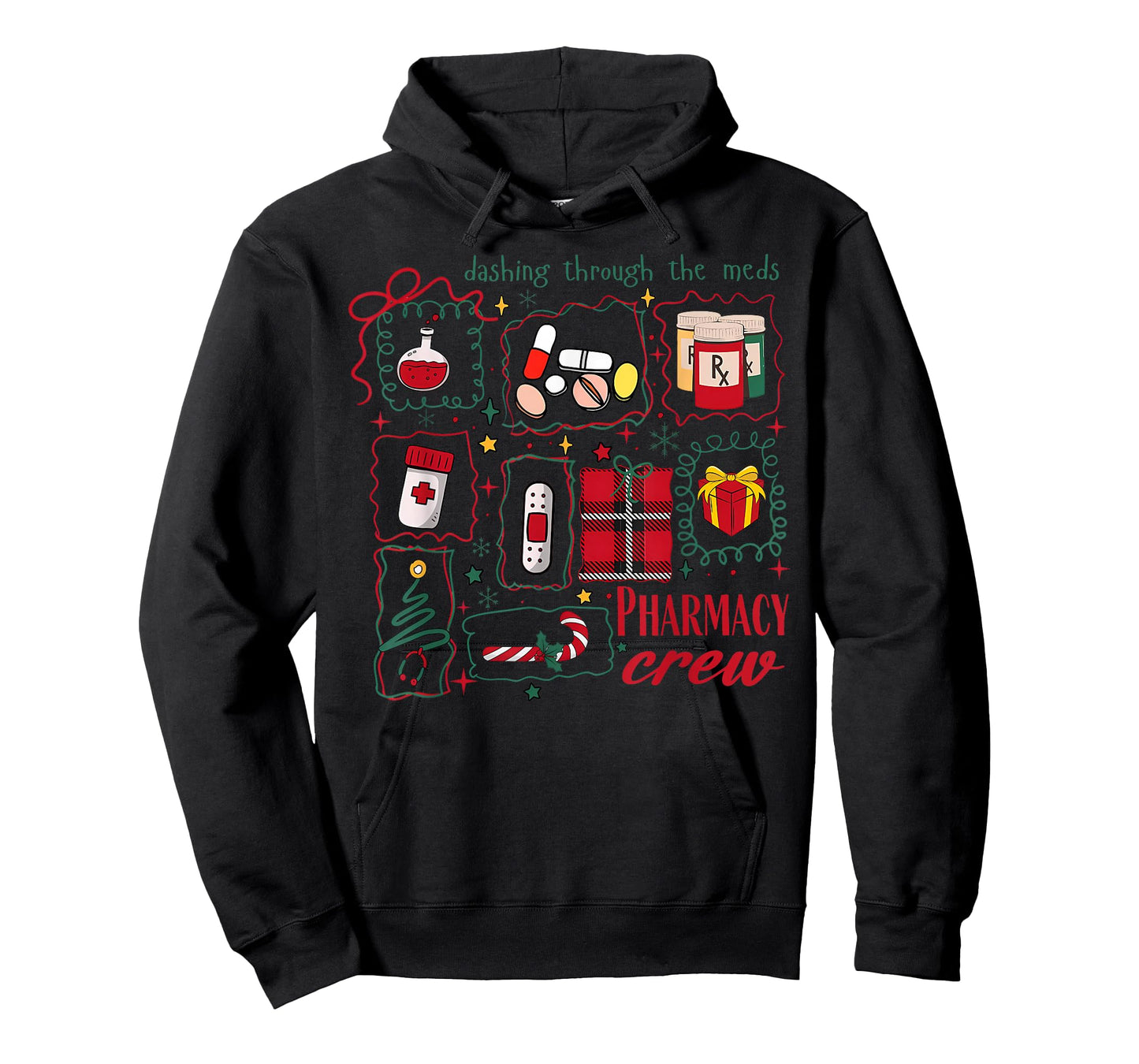 Coquette Cute Christmas Pharmacy Crew Nurse Medical CPhT T-Shirt