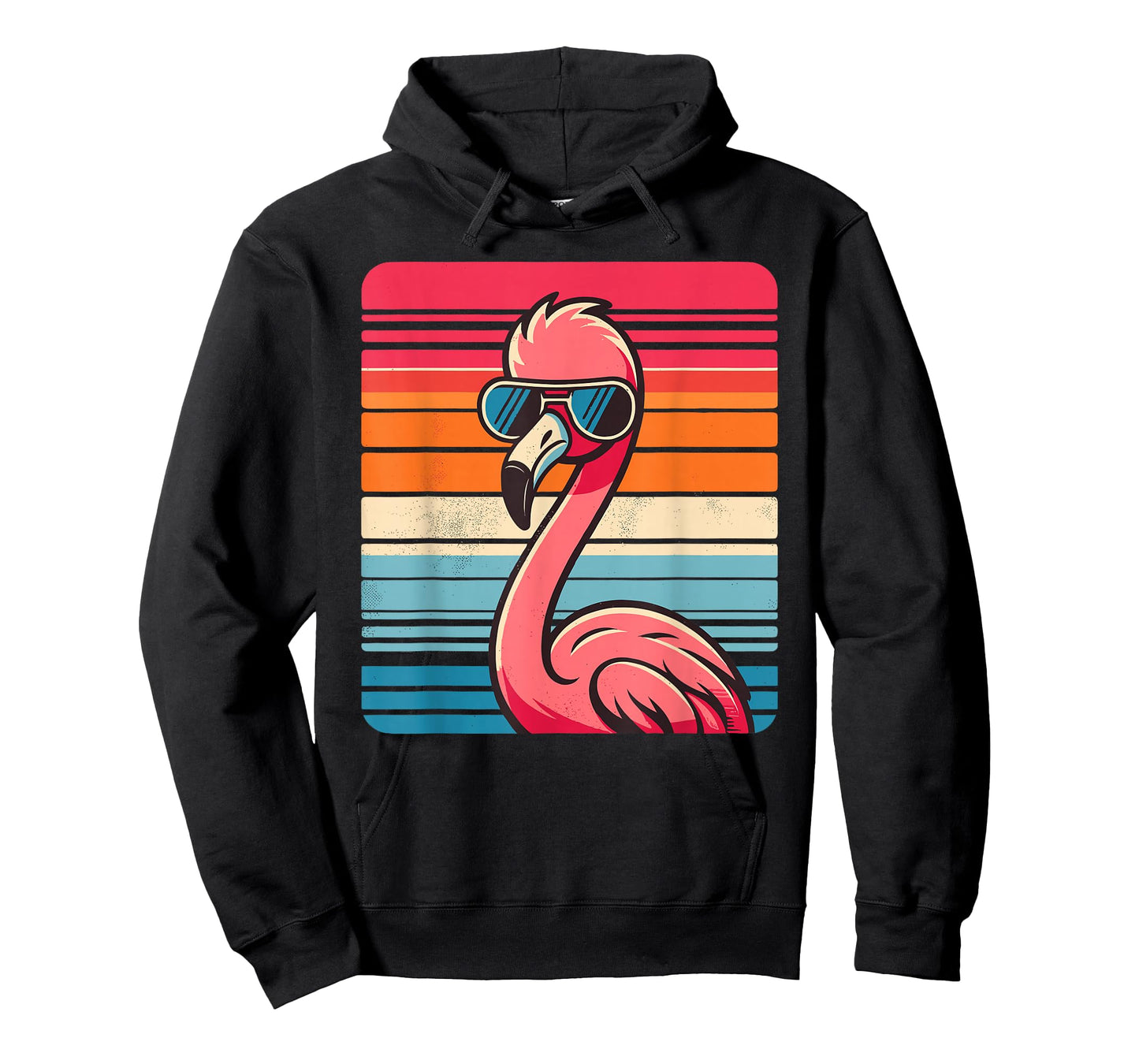 Cool Retro Flamingo in Sunglasses 70s 80s 90s Funny Flamingo T-Shirt