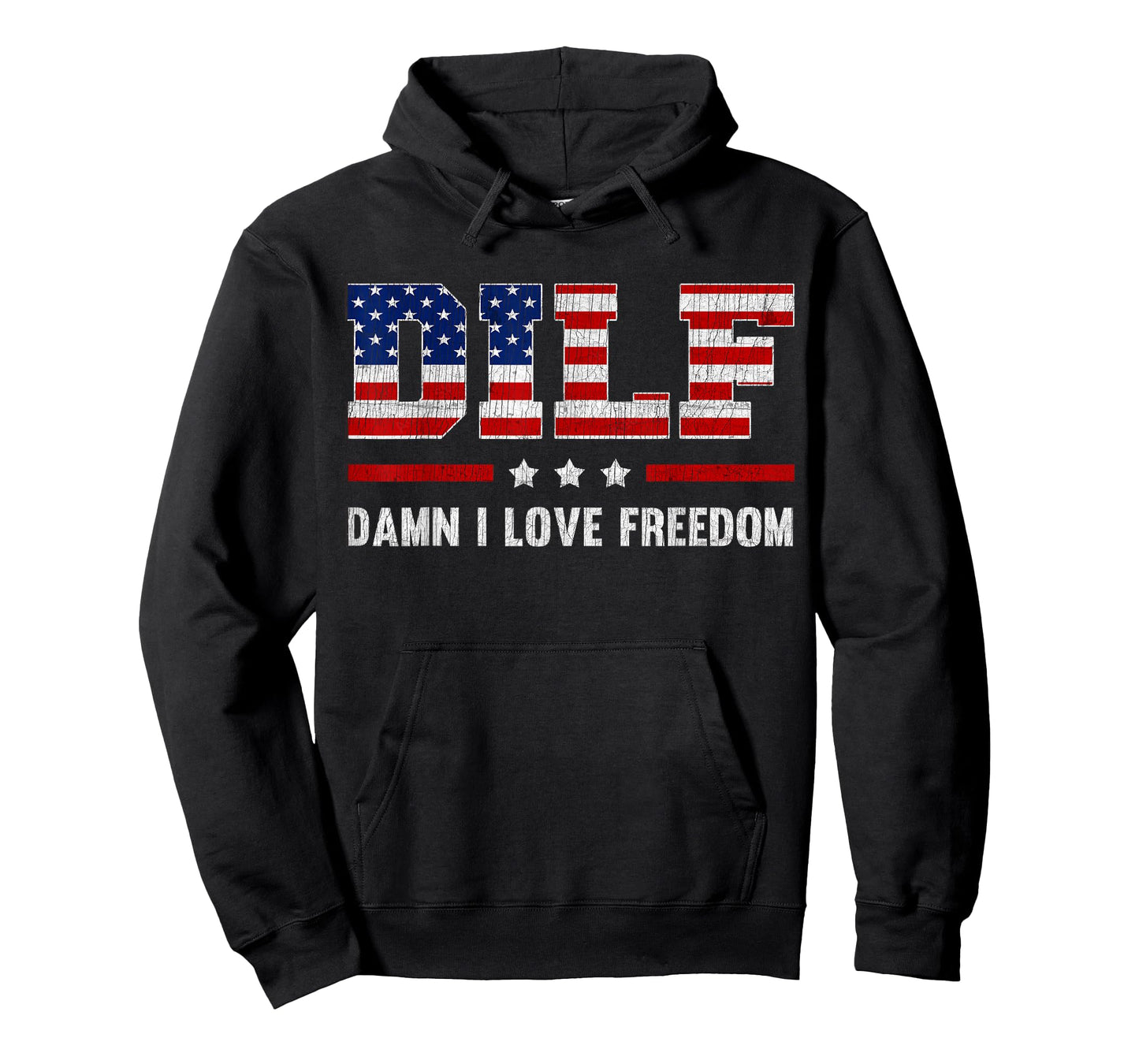 DILF Damn I Love Freedom Funny 4th Of July Patriotic T-Shirt