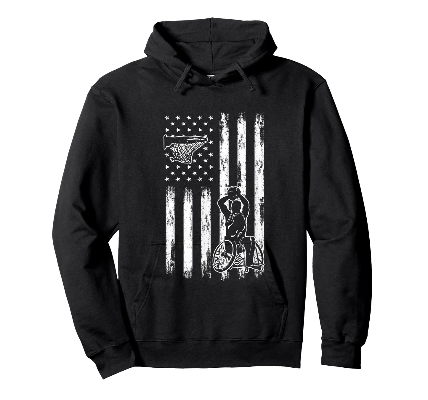 Wheelchair Basketball Player | USA Flag T-Shirt