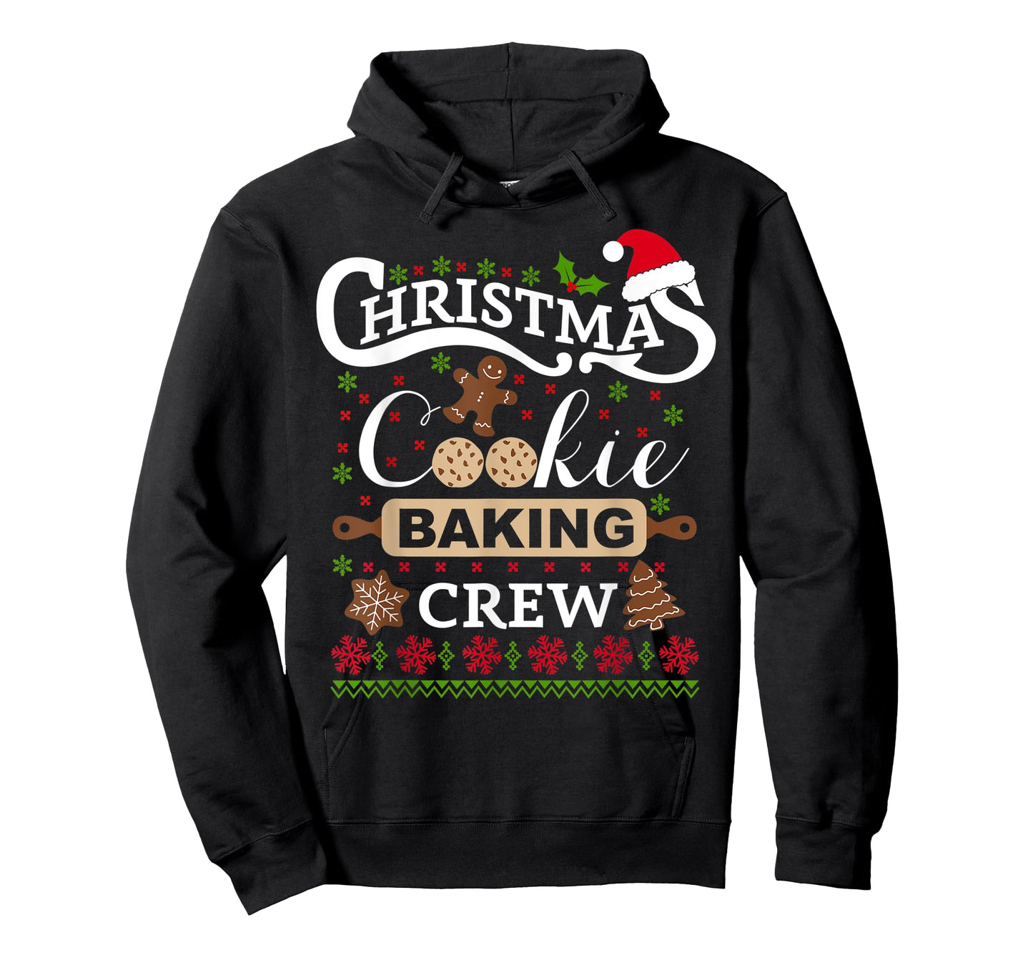 Christmas Cookie Baking Crew T-Shirt funny cook shirt