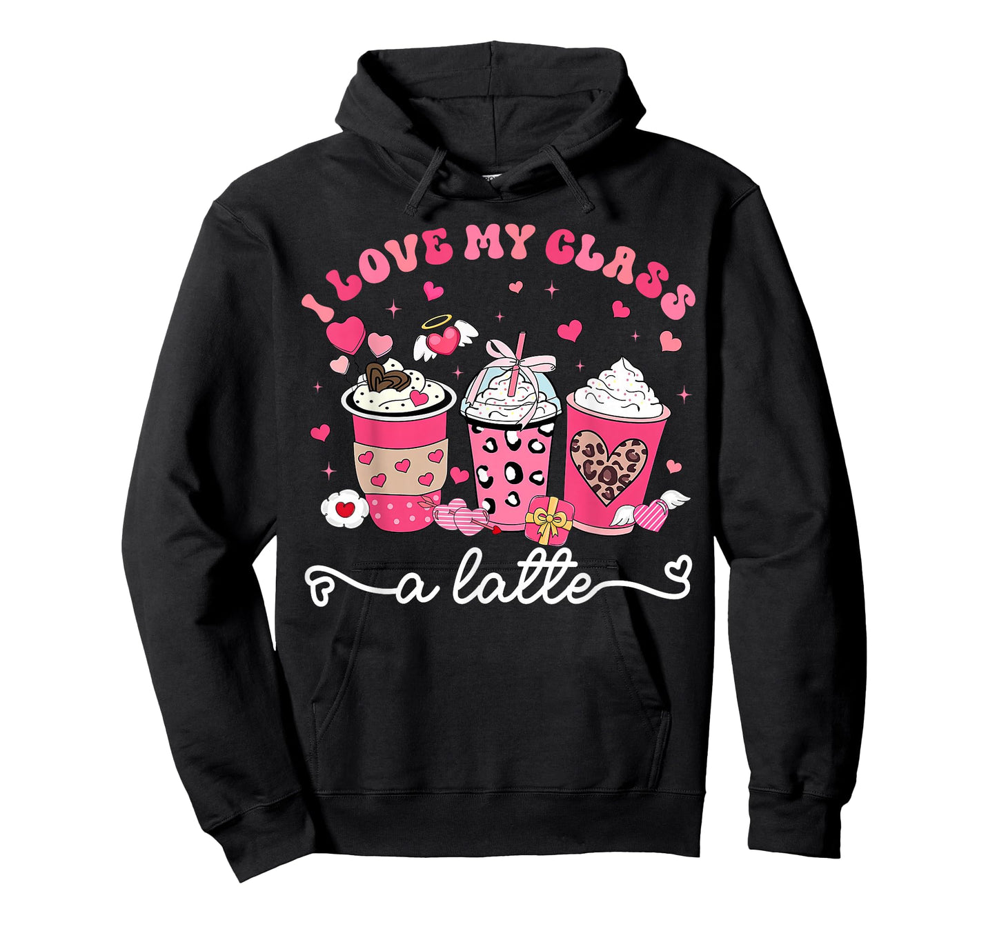 I Love My Class A Latte Valentine Teacher Girl Women Kid T-Shirt