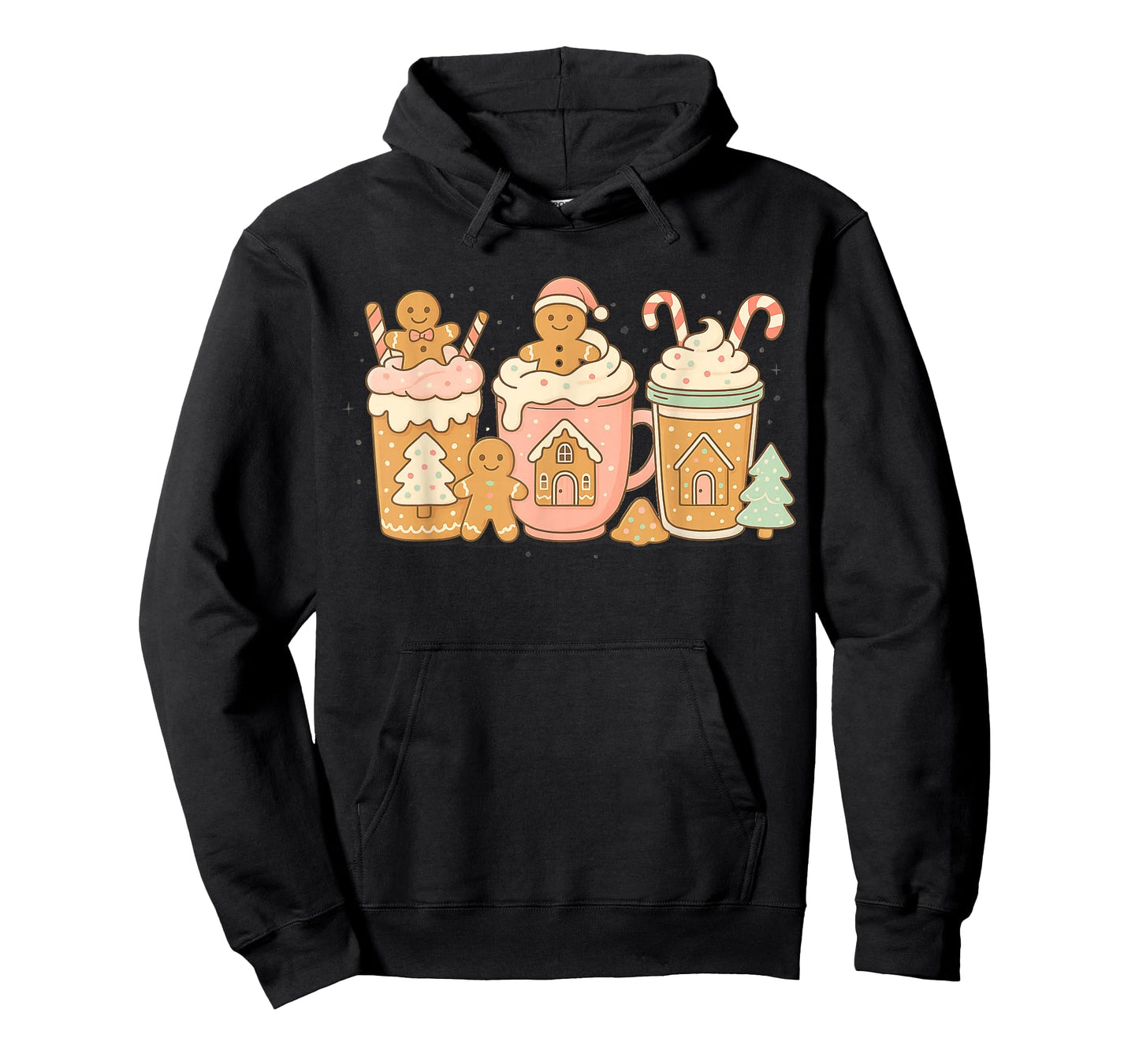 Cute Gingerbread Christmas Cookie Hot Cocoa Merry Xmas T-Shirt