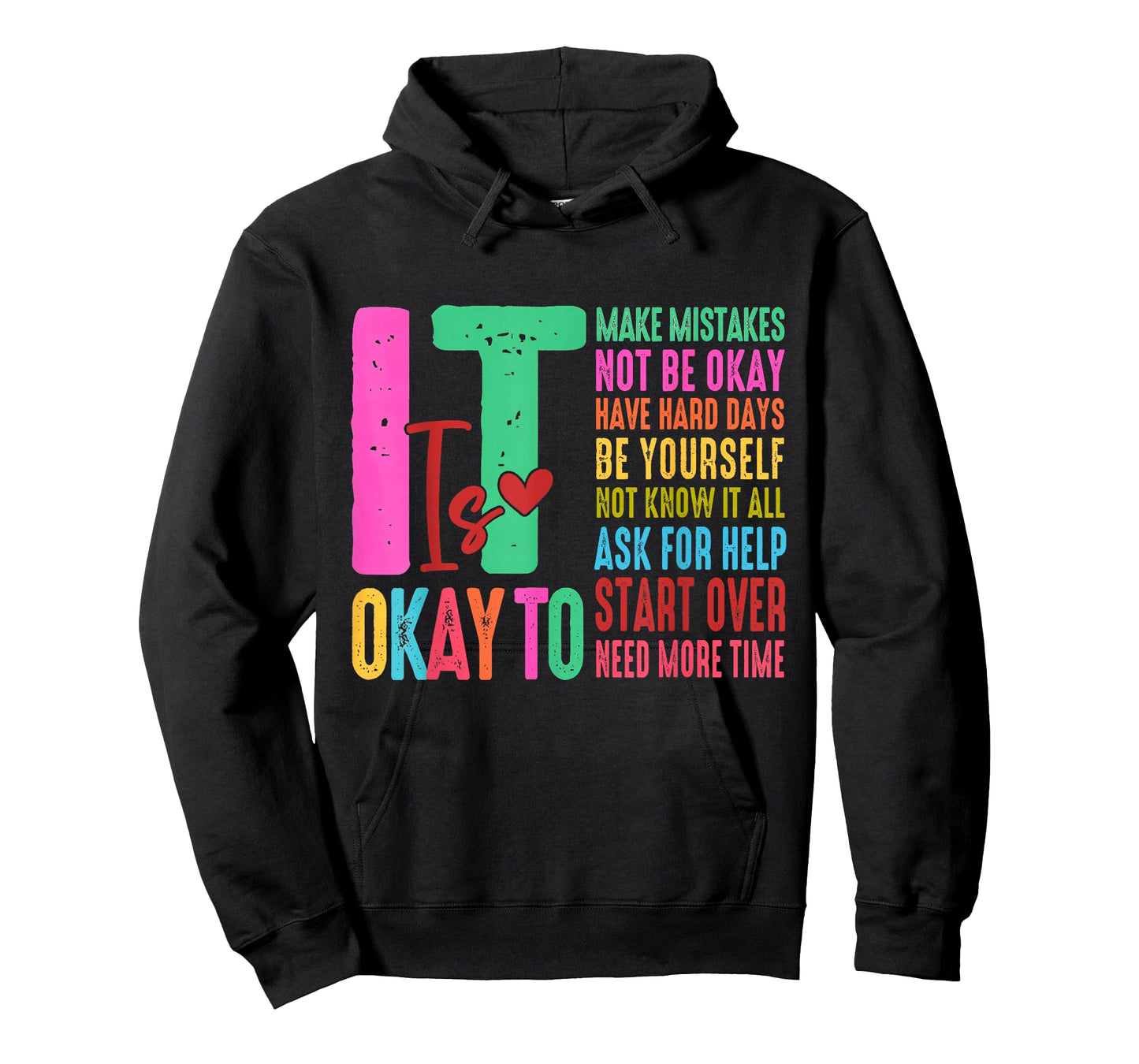 It's OK to Make Mistakes Not Know It All Mental Health Cute T-Shirt