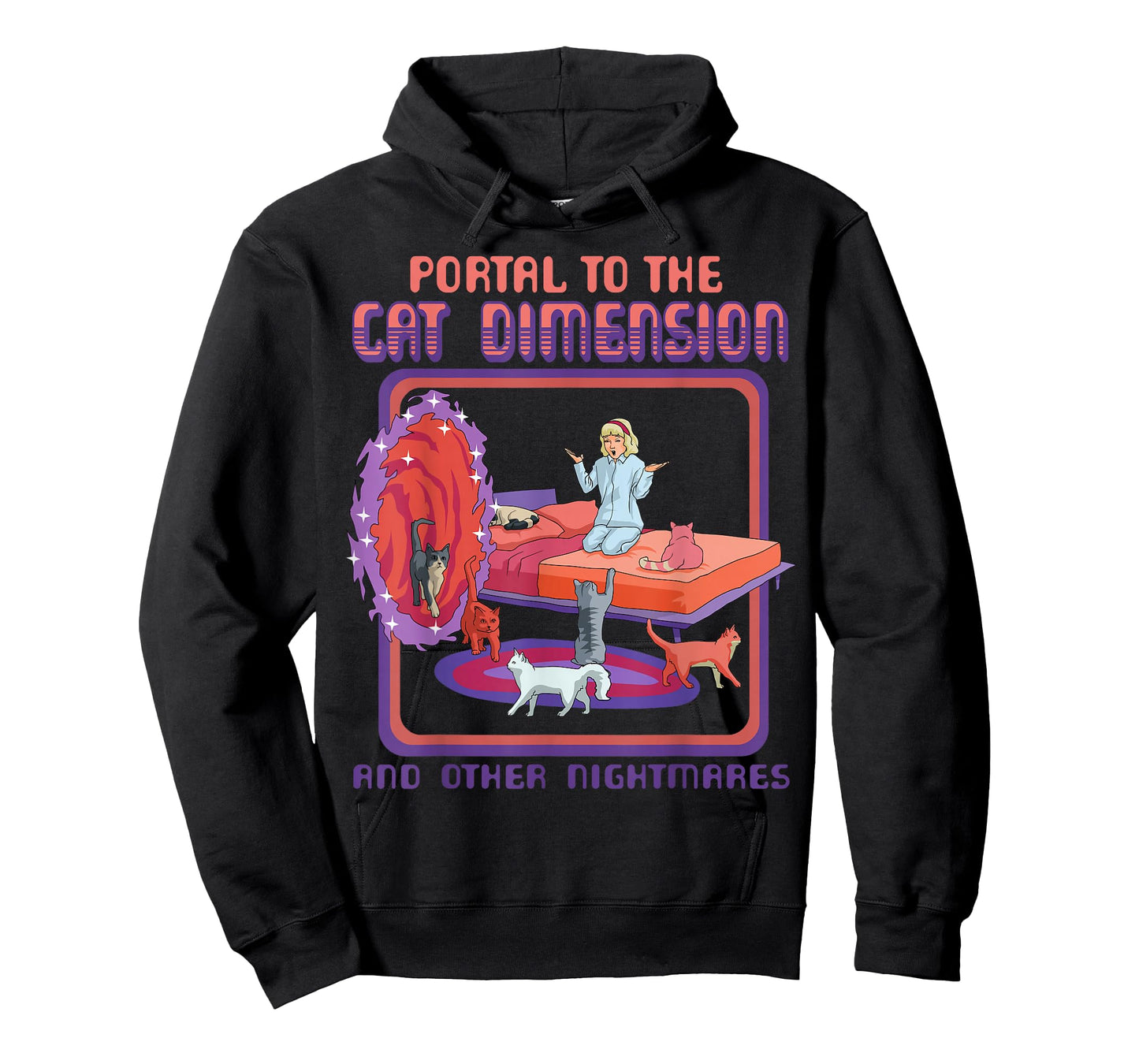 Portal To The Cat Dimension Funny Cat Kitten Lover Men Women T-Shirt
