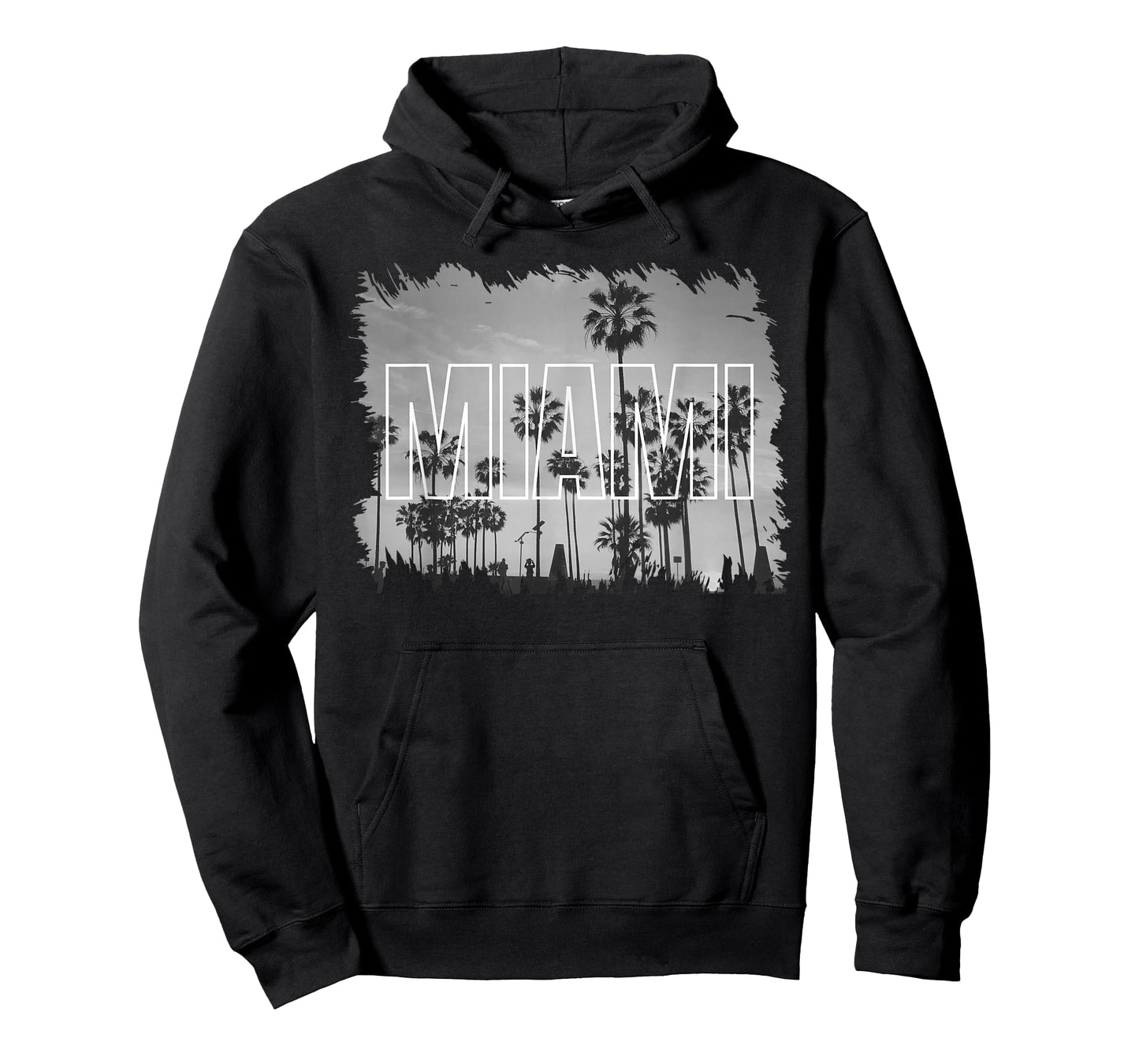 Vintage Miami Black and White Picture T-Shirt