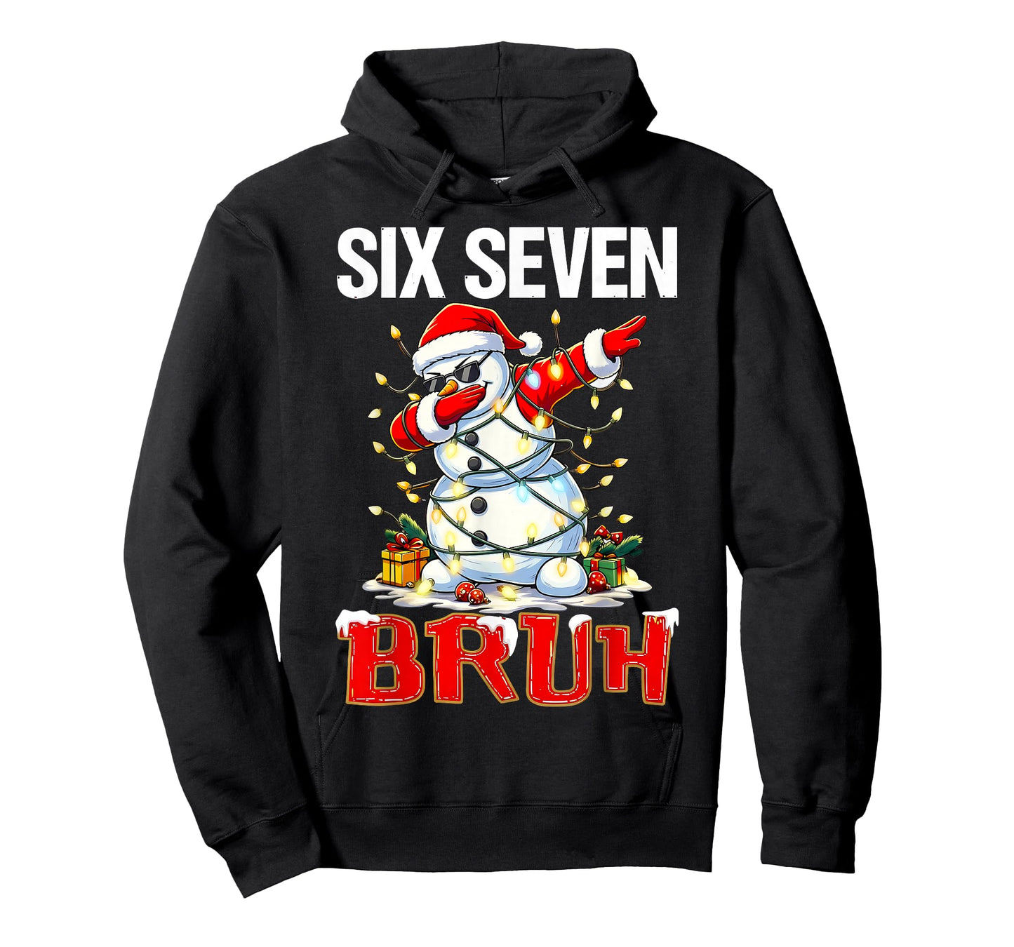 Funny Snowman Dab 67 Six Seven Bruh Meme Men Women T-Shirt