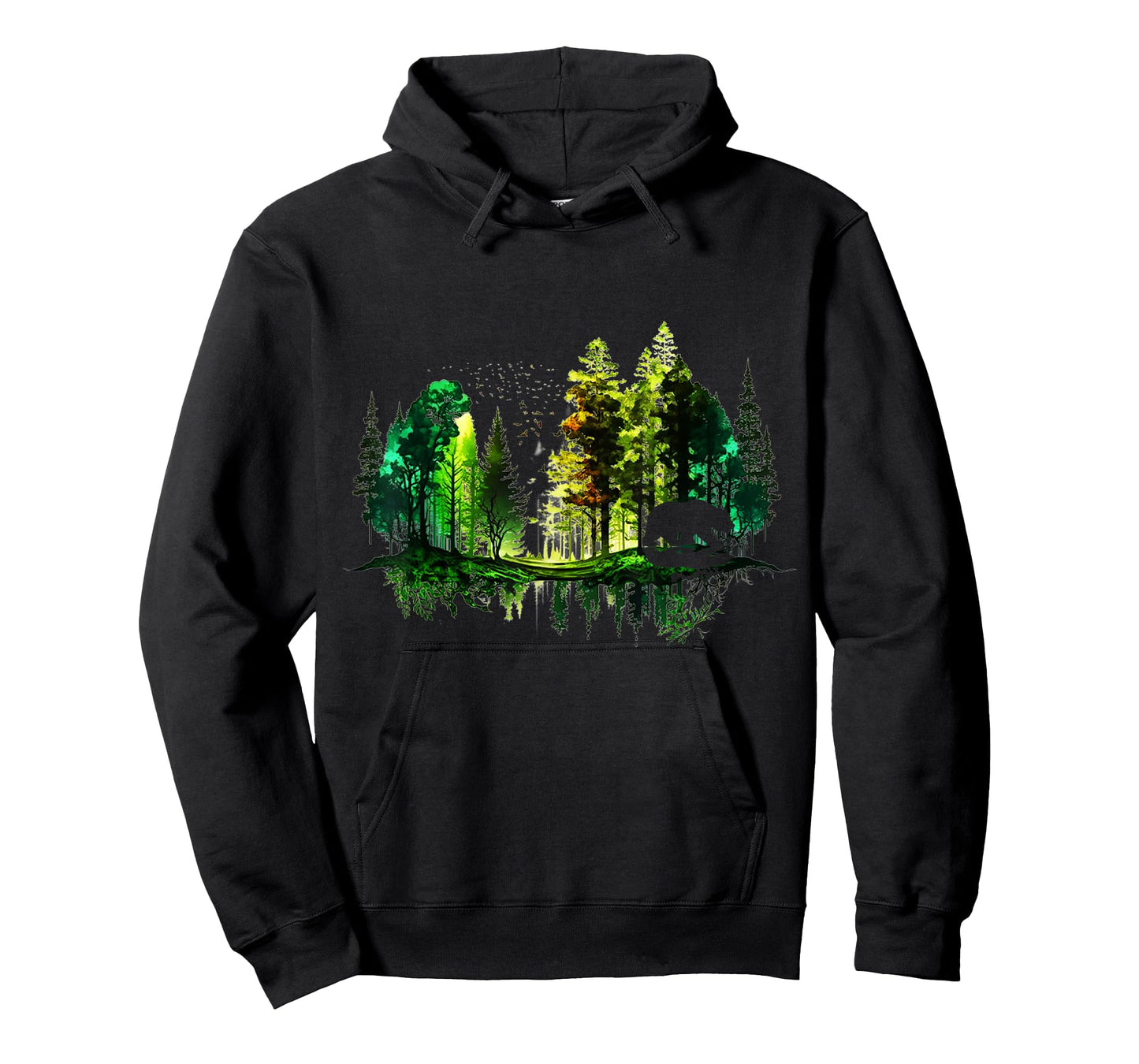 Trees Reflection Wildlife Nature Animal Bear Outdoor Forest T-Shirt